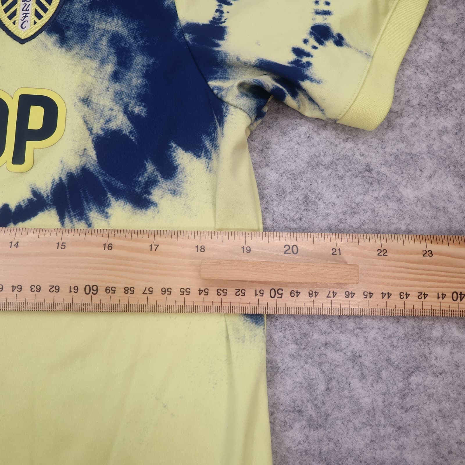 Leeds United Shirt Large Womens Yellow Away Kit 2022 2023 Adidas Jersey 16 18 photo 11