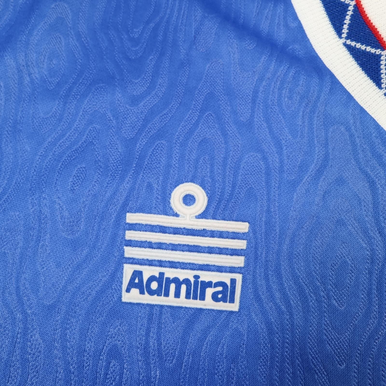 Vintage Rangers Shirt Mens Medium Blue Home 1990 1992 Admiral McEwan's Lager photo 5