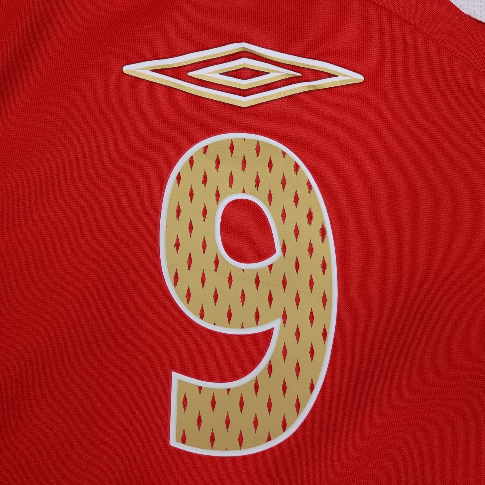 England Football Shirt Large Red Away Kit 2006 2007 2008 Umbro Wayne Rooney 9 photo 4