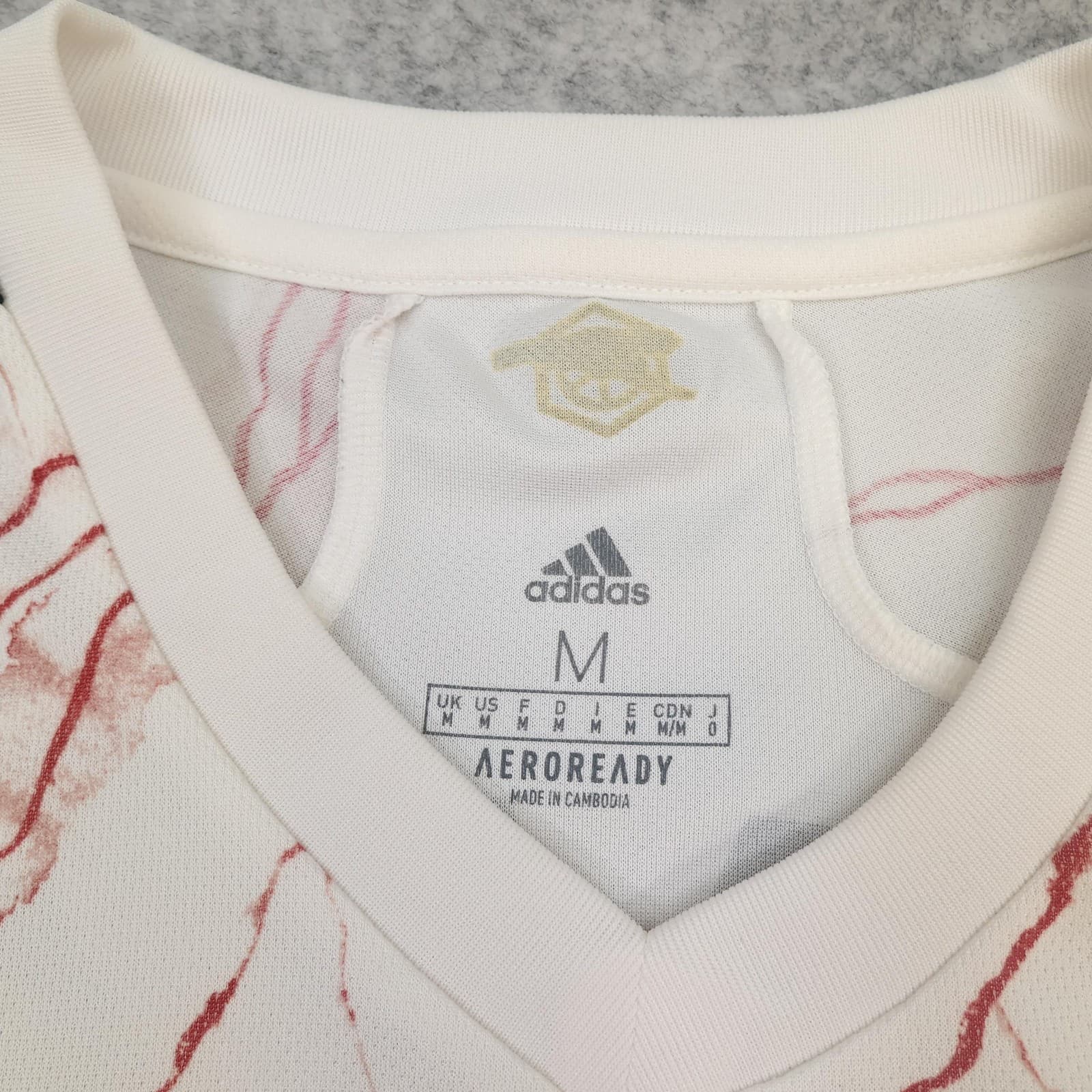 Arsenal Away Shirt Mens Medium White 2020 2021 Football Adidas Emirates Saka 7 photo 8