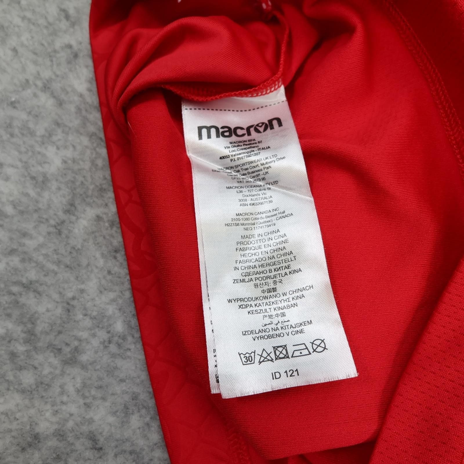 Wrexham AFC Shirt Mens Extra Large Red Home 2023 2024 Football Macron UNITED photo 13