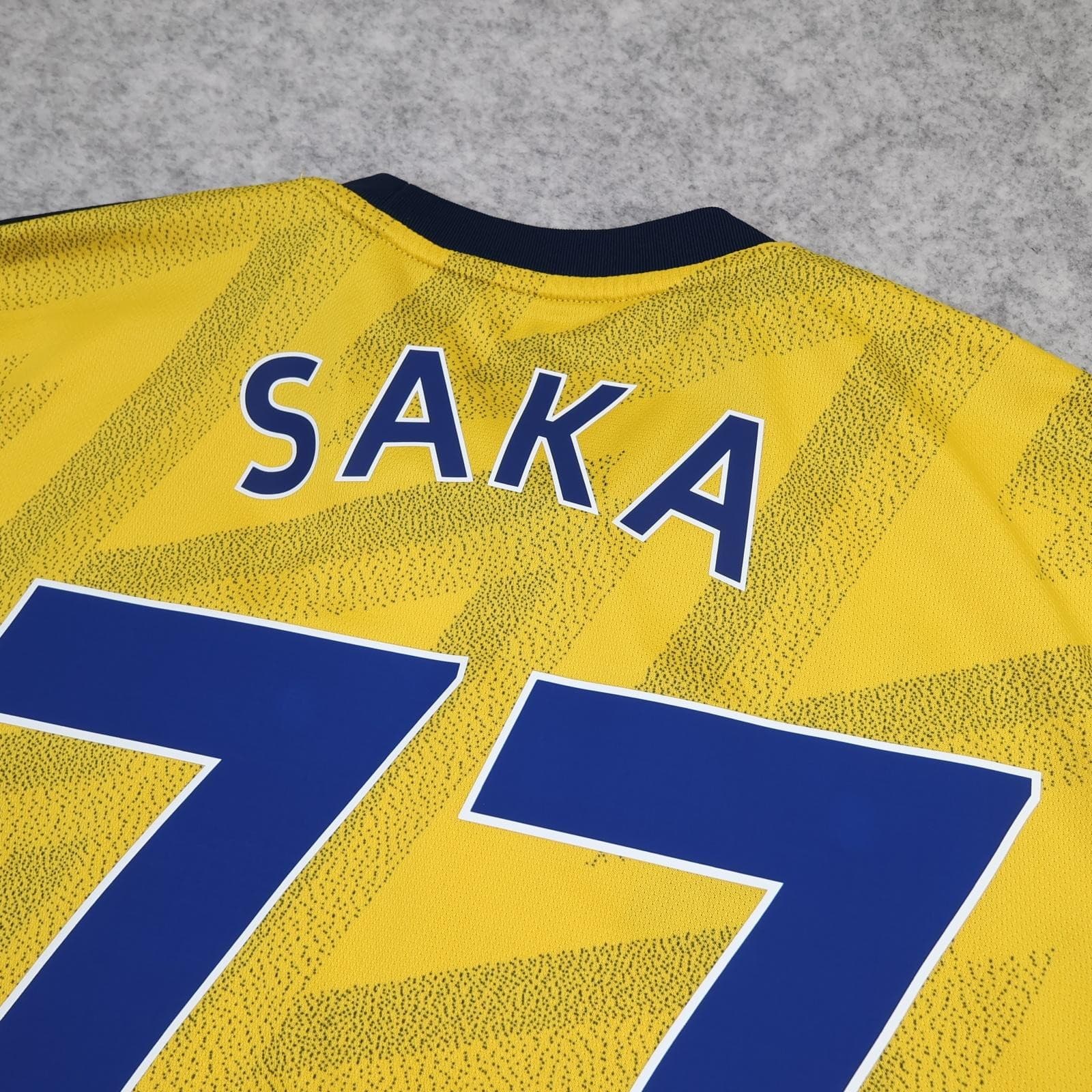 Arsenal Away Shirt Mens Small Yellow 2019 2020 Football Adidas Saka 77 Jersey photo 9