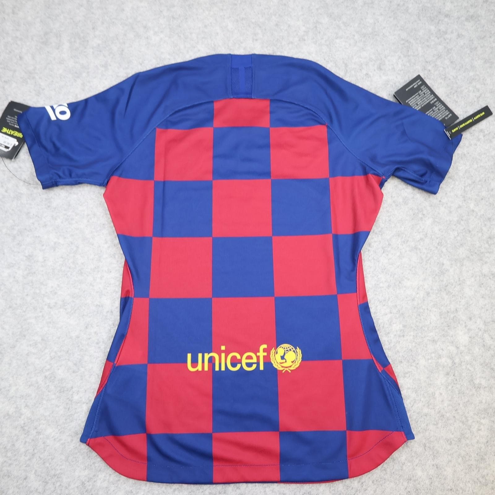 Barcelona Shirt Womens Small Red Blue Home 2019 2020 Football Nike Soccer Jersey photo 2