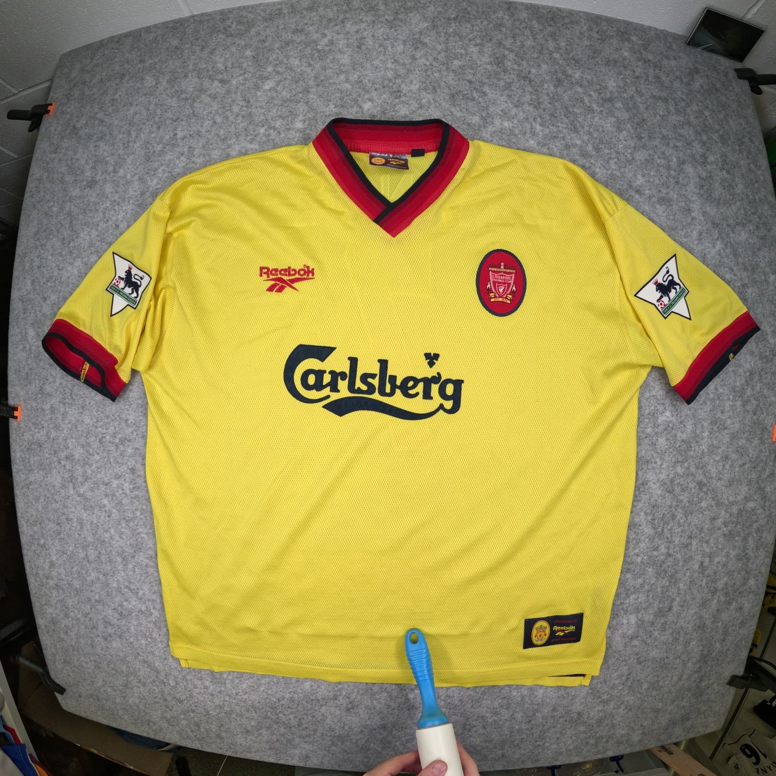 Liverpool Football Shirt 2XL Away 1997 1999 Reebok 46/48 McManaman Soccer Jersey photo 3