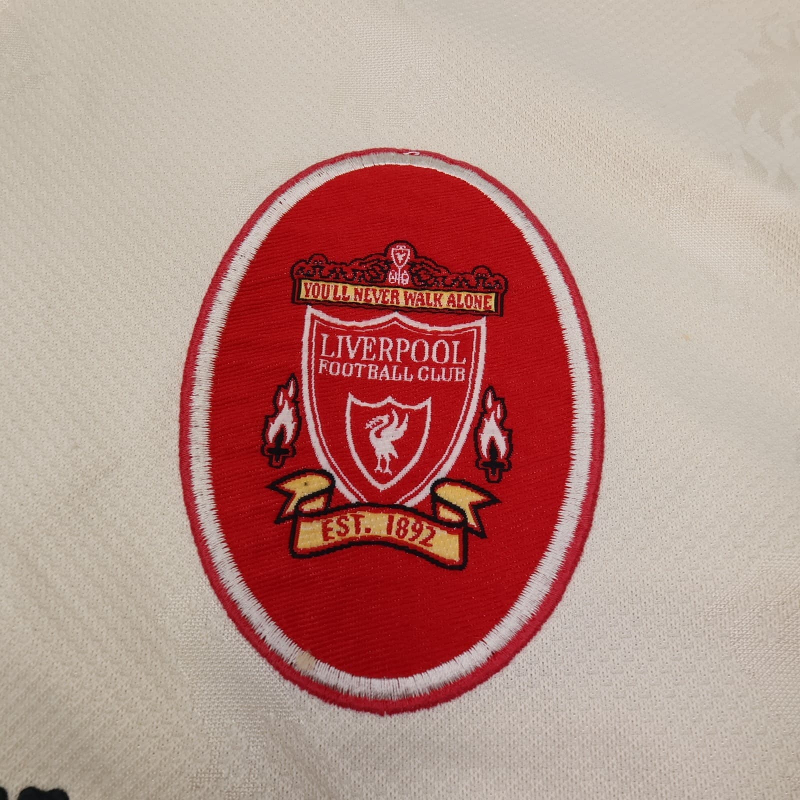 Vintage Liverpool Shirt Large Beige Away Kit 1996 1997 Reebok Jersey 42/44 photo 12