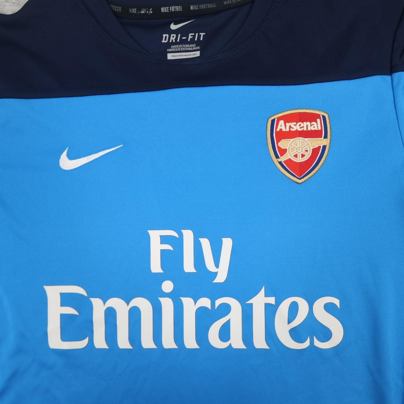 Arsenal Training Shirt Youth 12-13 Years Blue Football Nike Fly Emirates Jersey photo 2