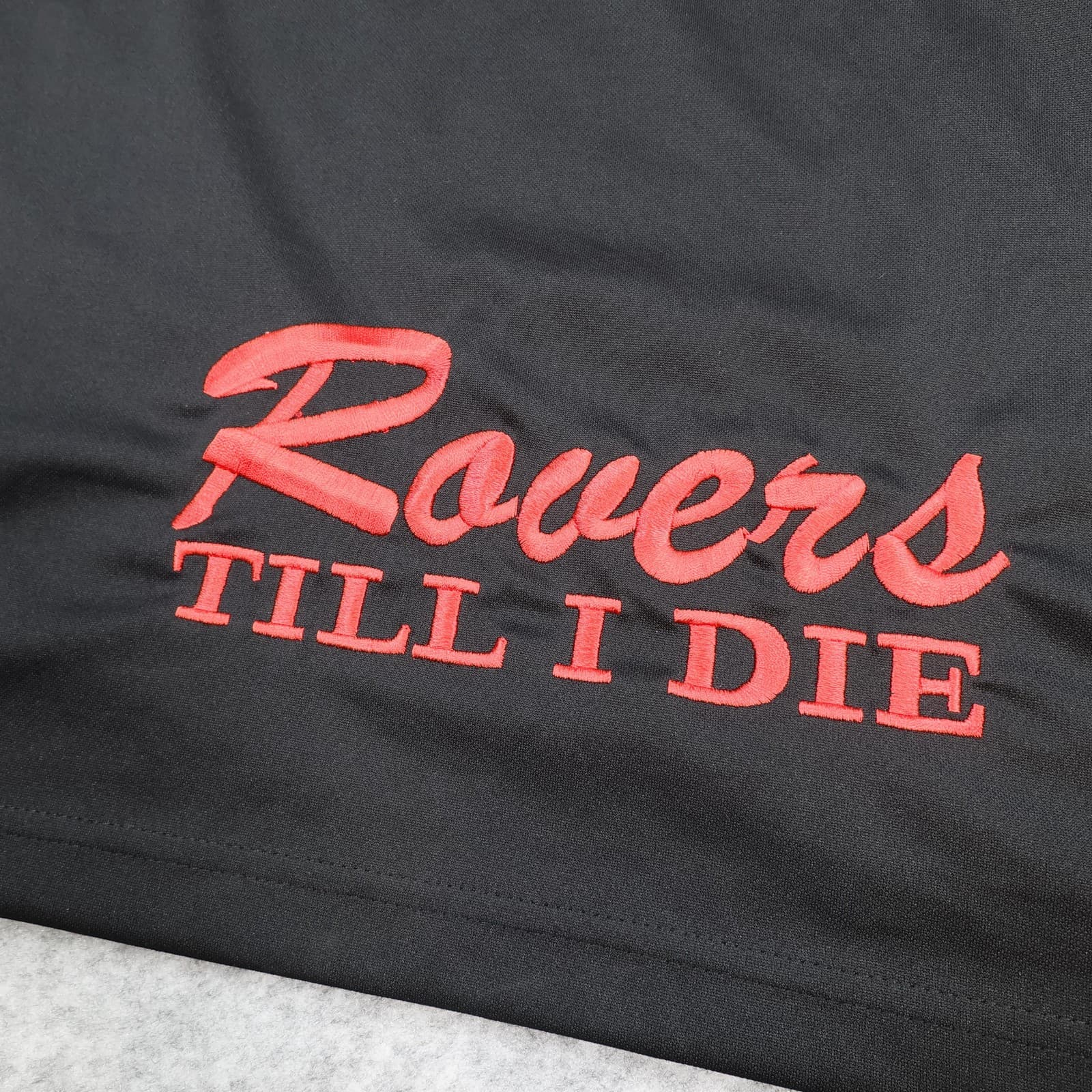 Doncaster Rovers Away Shirt Mens XL Black Red Football Vandanel 2008 2010 photo 6