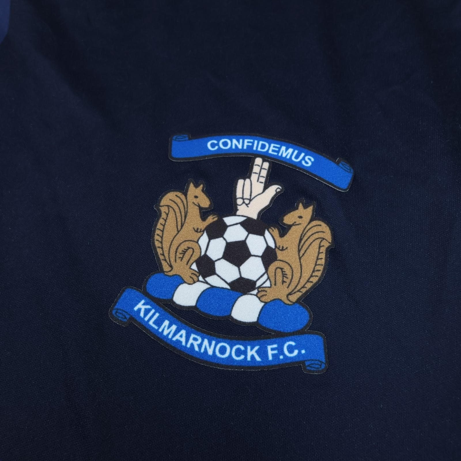 Kilmarnock Shirt Mens XL Away Kit Navy Blue 2021 2022 Hummel Soccer Jersey photo 5