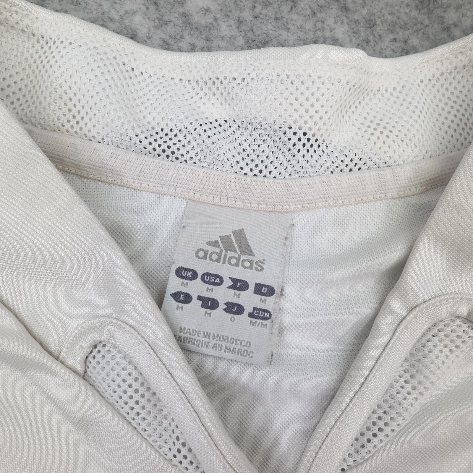 Vintage Real Madrid Shirt Mens Medium White Home 2004 2005 Adidas Siemens Mobile photo 12