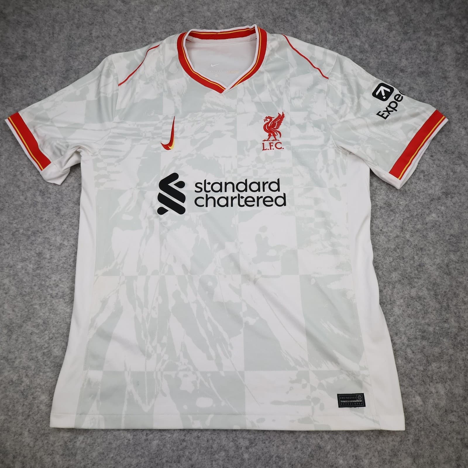 Liverpool Shirt Mens Large White Third 2024 2025 Football Nike Soccer Jersey