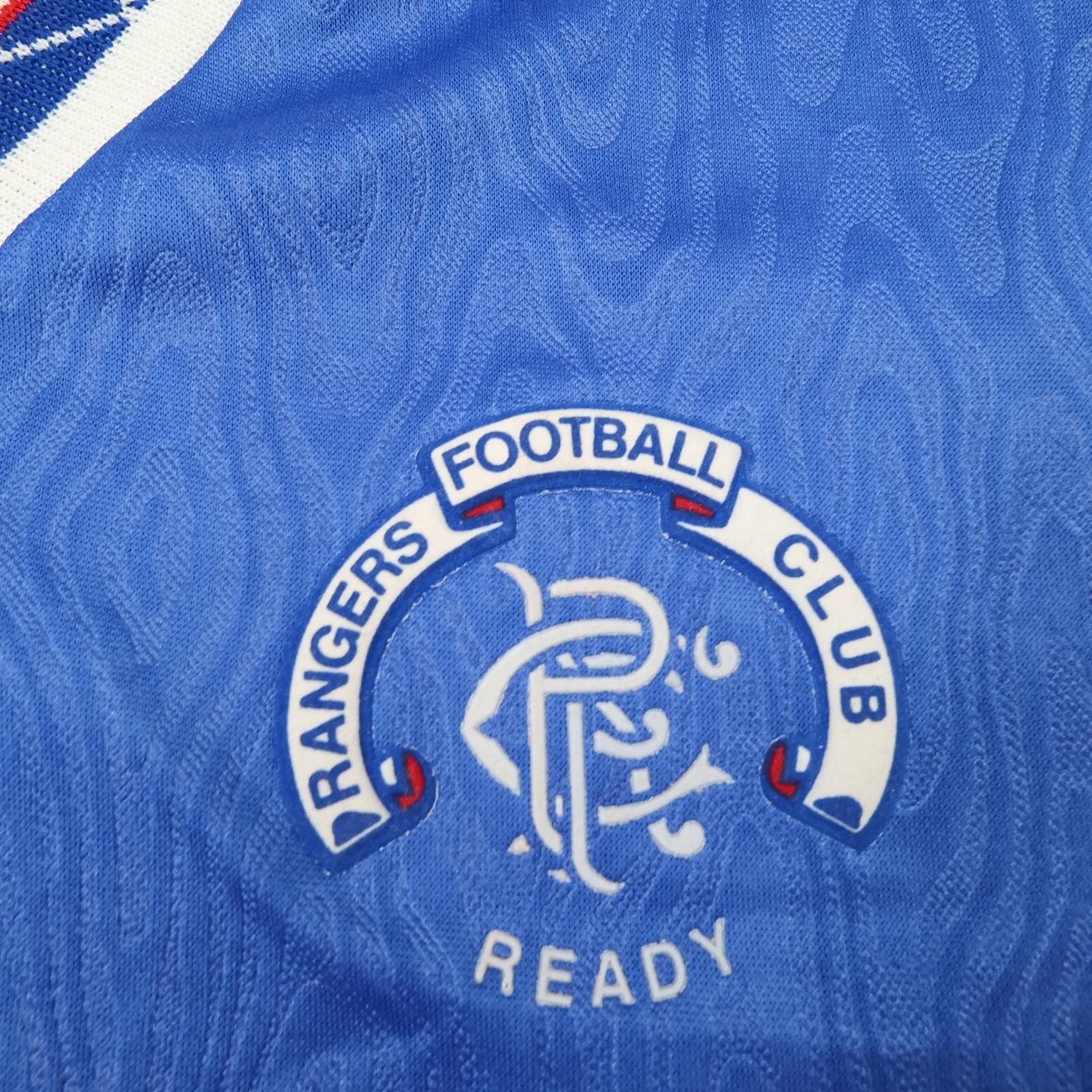 Vintage Rangers Shirt Mens Medium Blue Home 1990 1992 Admiral McEwan's Lager photo 4