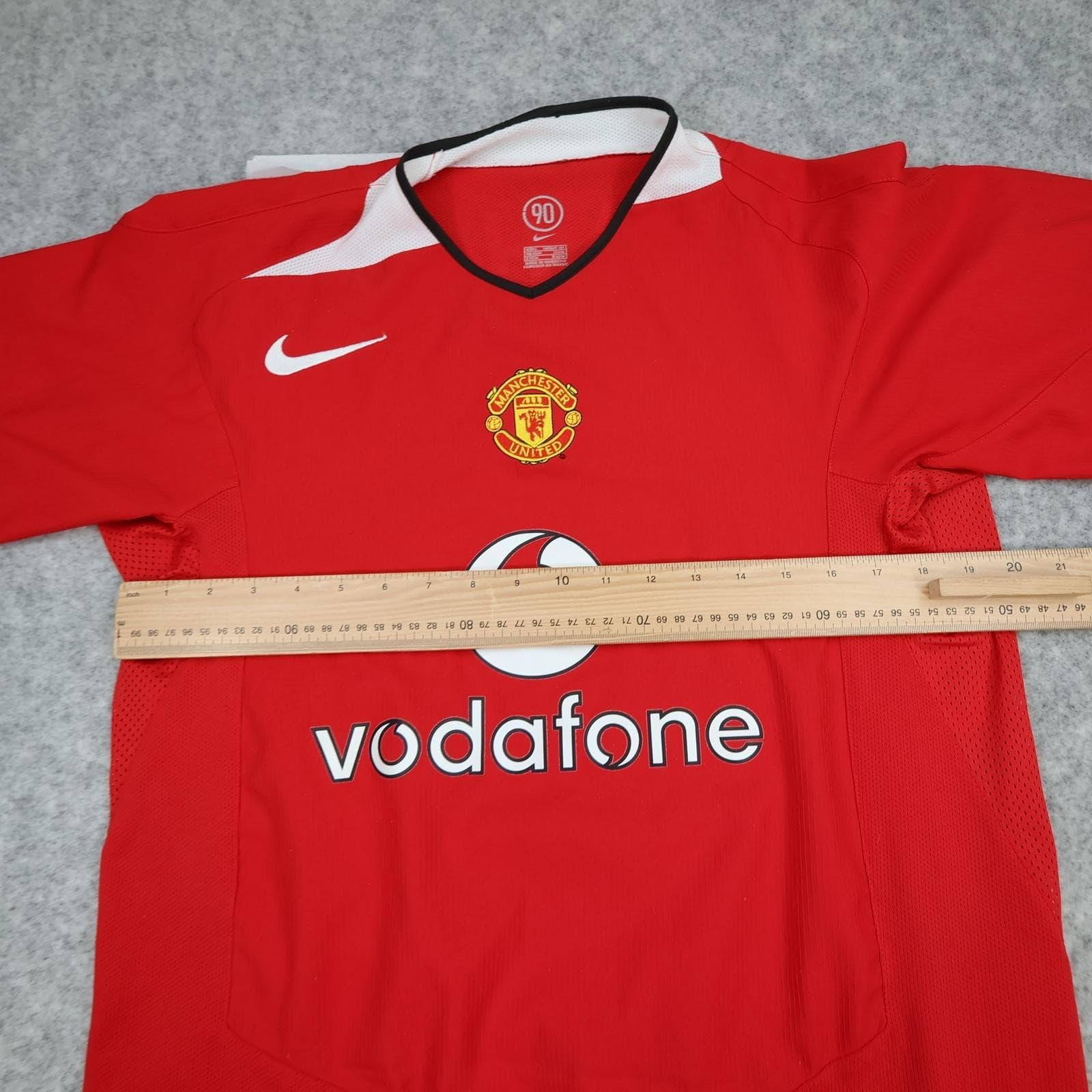 Vintage Manchester United Shirt Mens Large Red Home 2004 2006 Nike Jersey Saha 9 photo 16