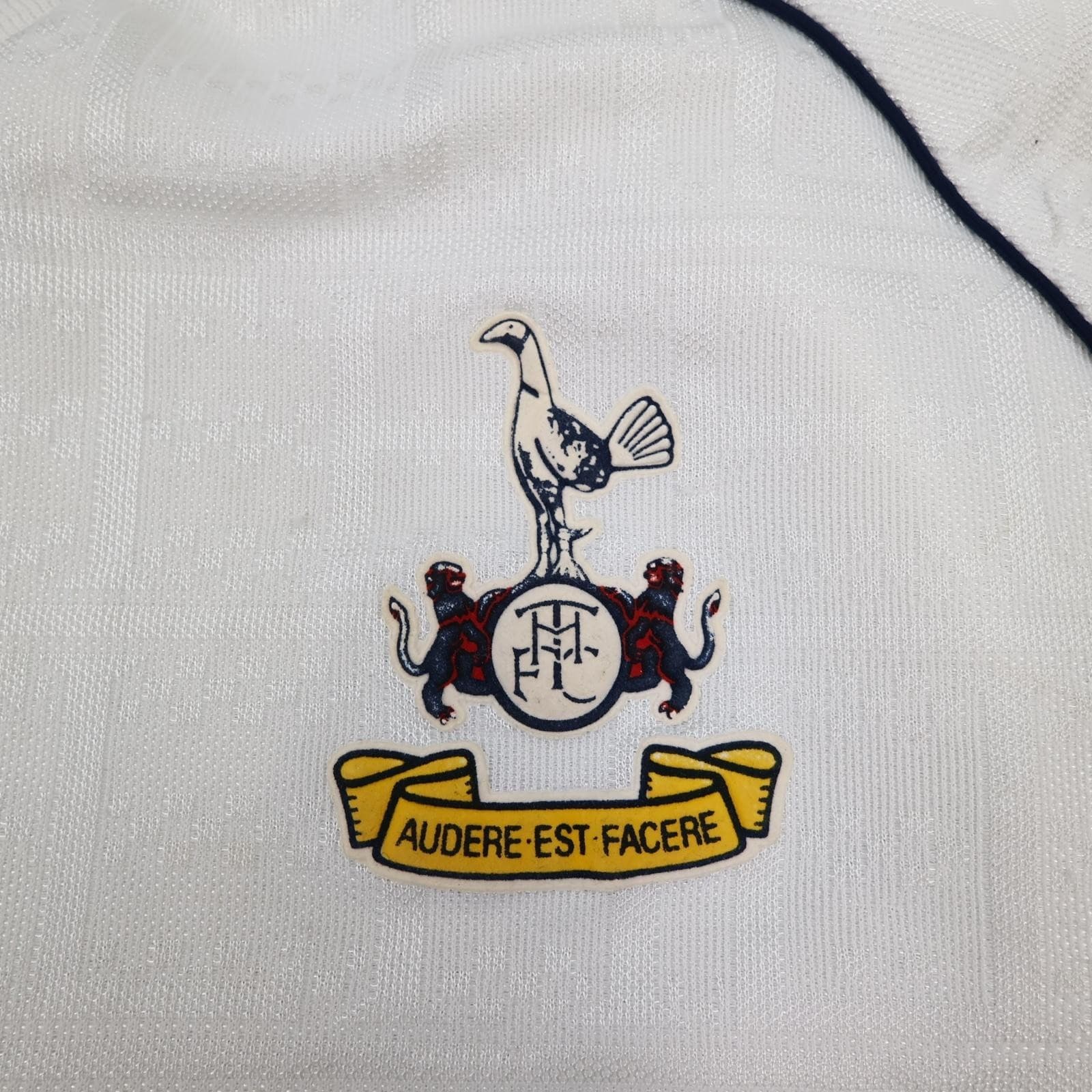 Vintage Tottenham Hotspur Shirt Mens XL White Home 1989 1991 Hummel Holsten photo 4