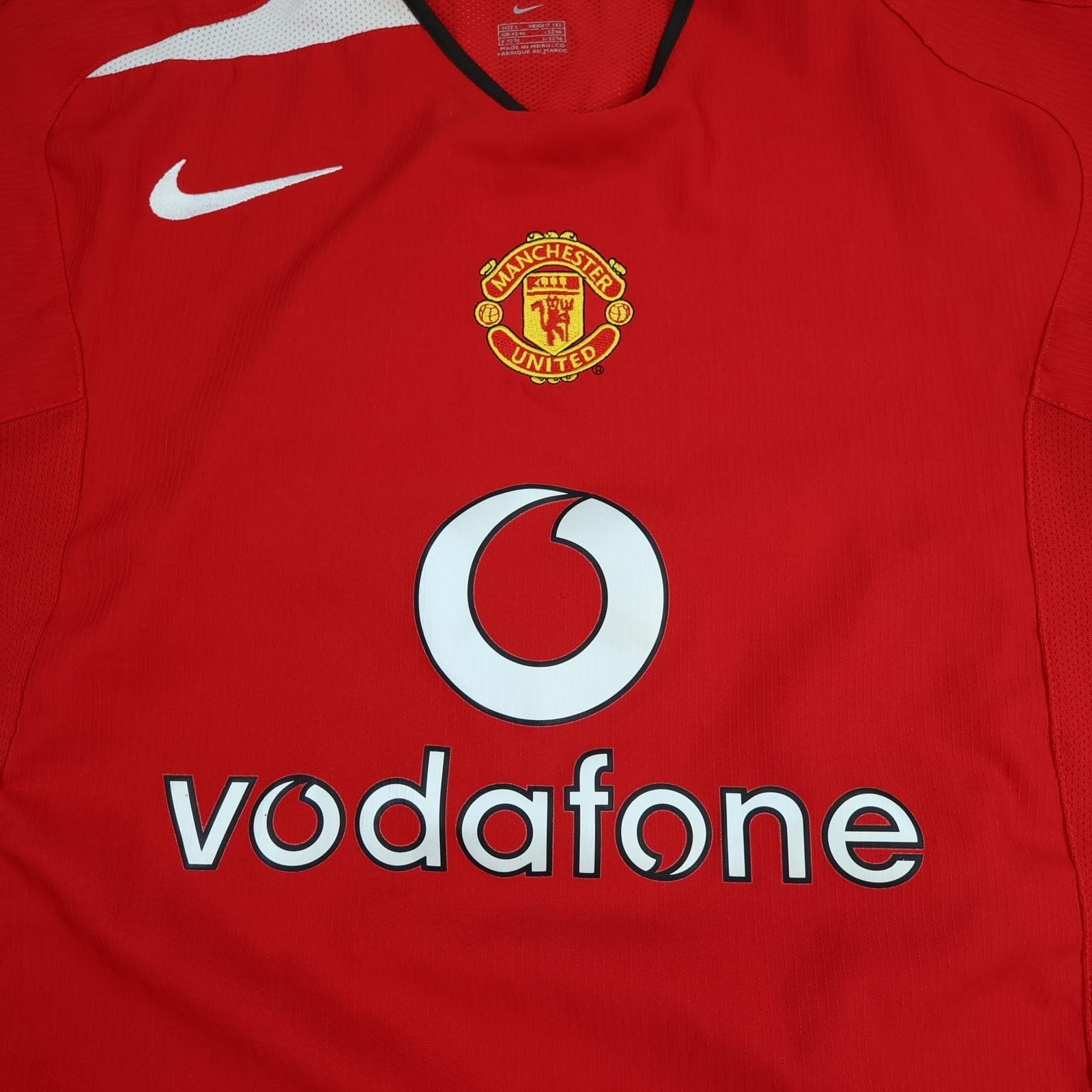 Vintage Manchester United Shirt Mens Large Red Home 2004 2006 Nike Beckham 7 photo 3