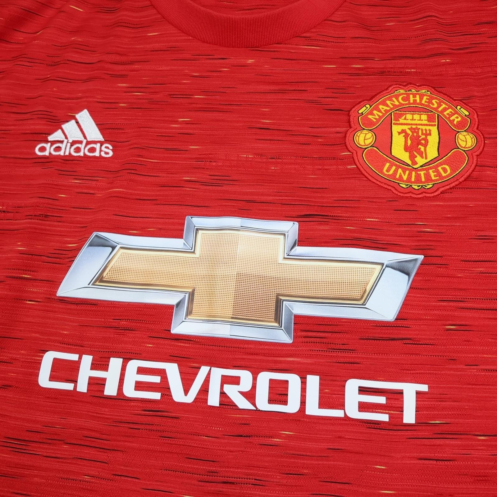 Manchester United Shirt Mens 2XL Red Home 2020 2021 Football Adidas Chevrolet photo 2