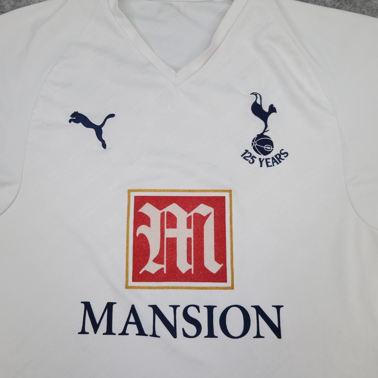 Tottenham Hotspur Shirt Mens XL White Home 2007 2008 Football Puma Mansion photo 3