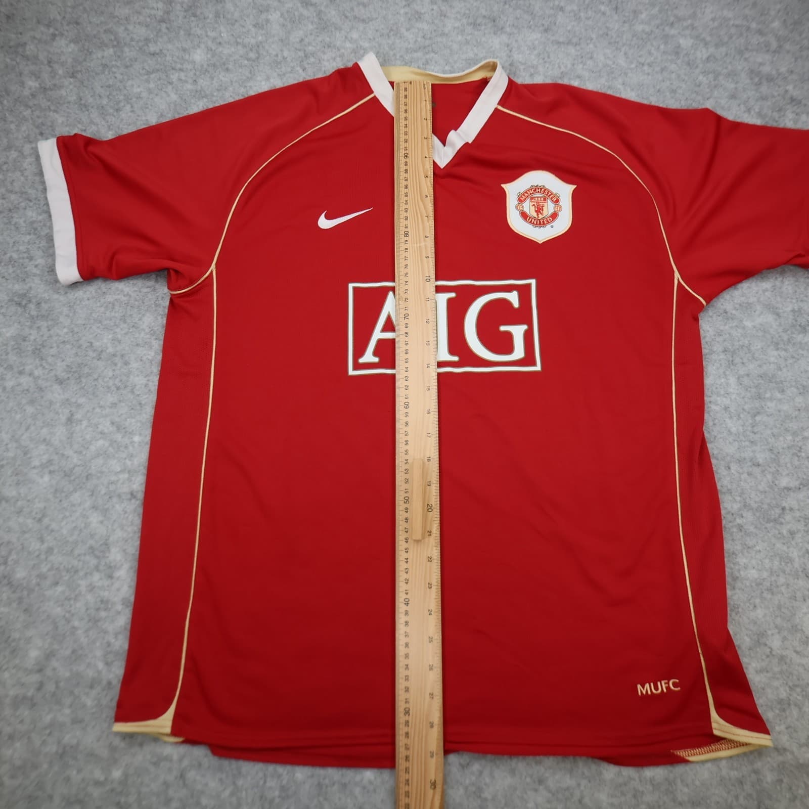 Manchester United Shirt Extra Large Red Home 2006 2007 Nike Jersey Ronaldo 7 photo 15