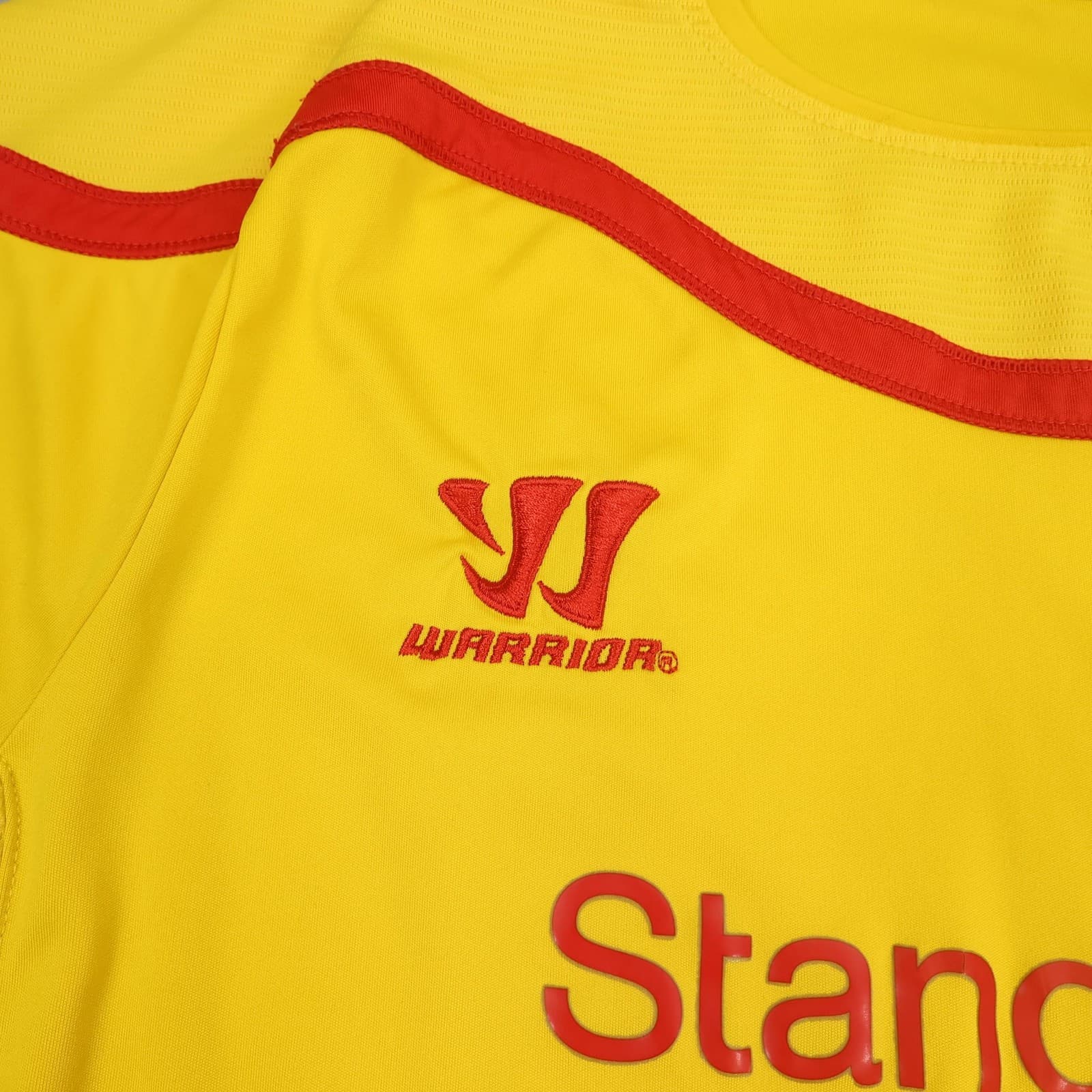 Liverpool Away Shirt Mens 2XL Yellow Away 2014 2015 Warrior Soccer Jersey photo 5