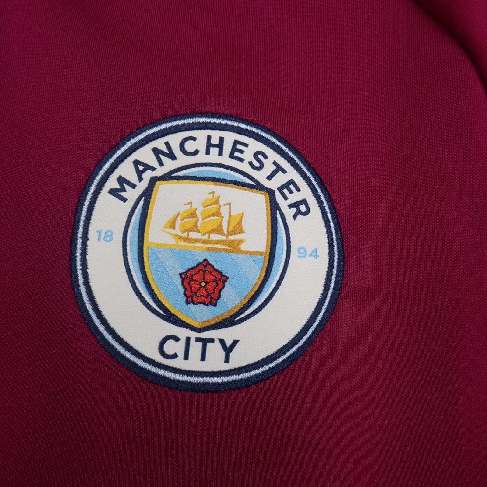Manchester City Drill Top Medium Burgundy Training Tracksuit Nike 2017 2018 photo 4