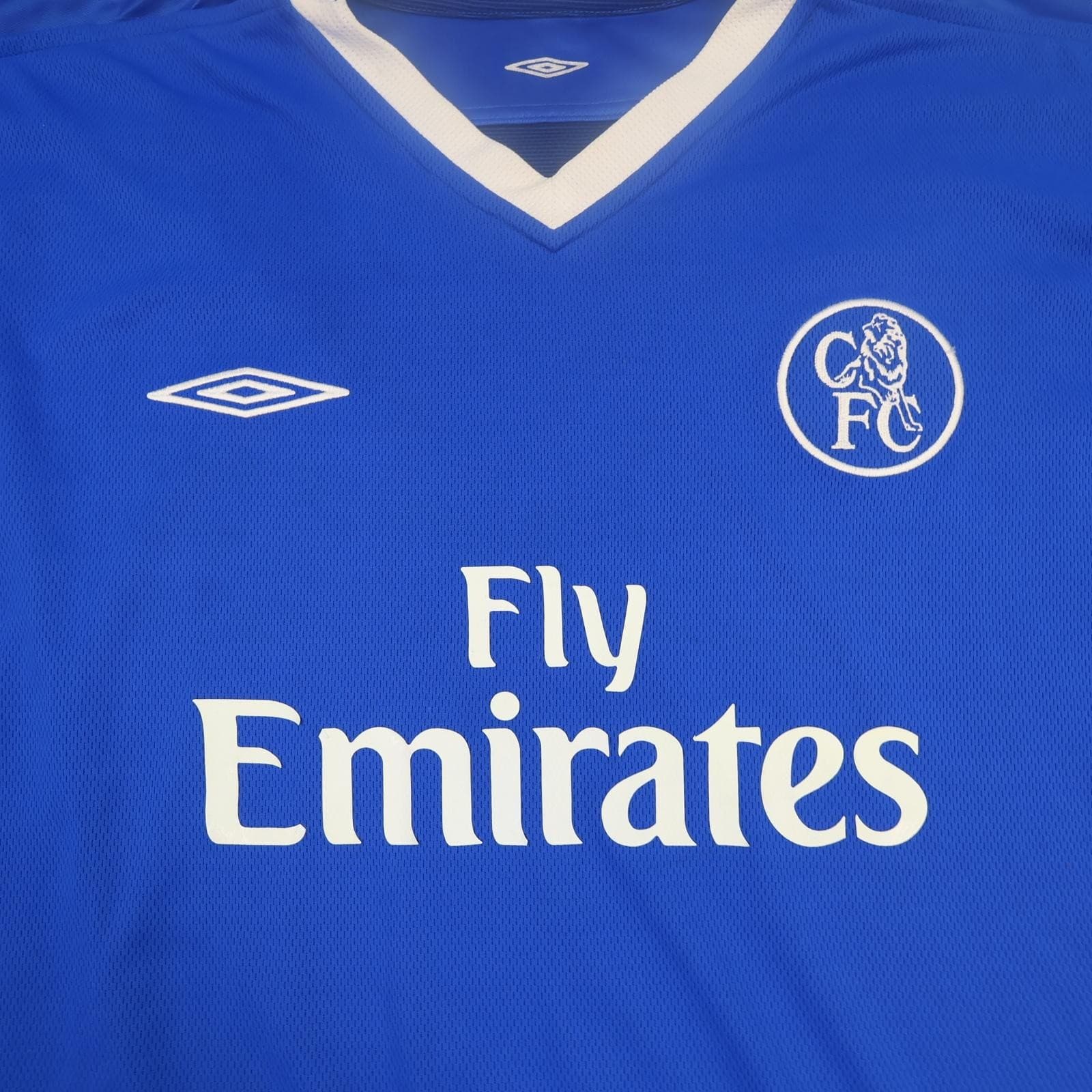 Vintage Chelsea Shirt Mens XL Blue Home 2003 2005 Football Umbro Makelele 4 photo 7