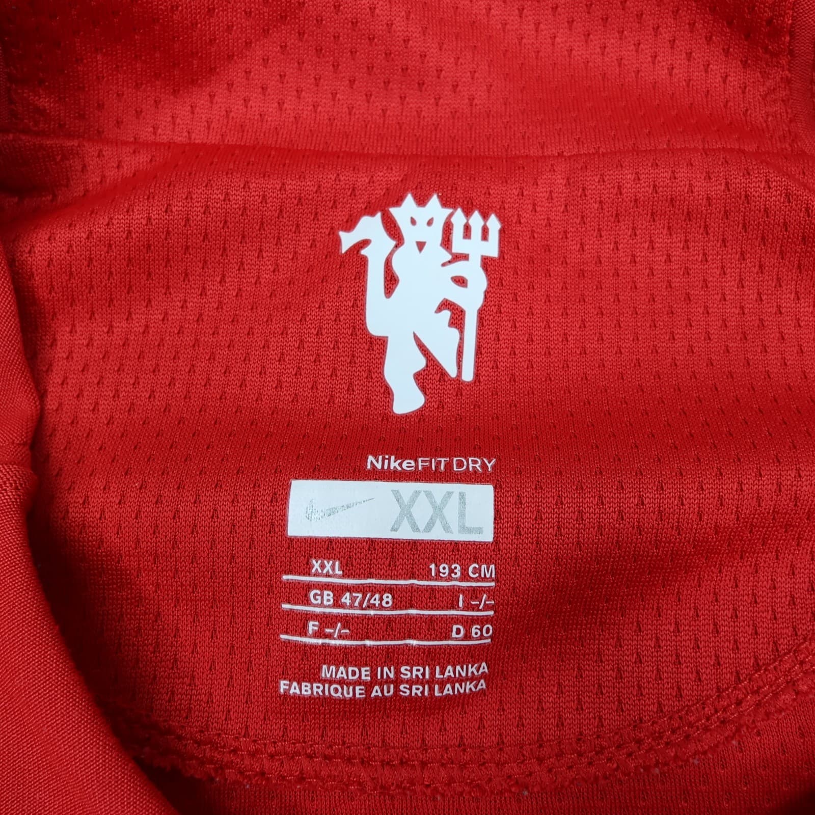 Manchester United Shirt 2XL Red Home Kit 2007 2009 Nike Jersey photo 8