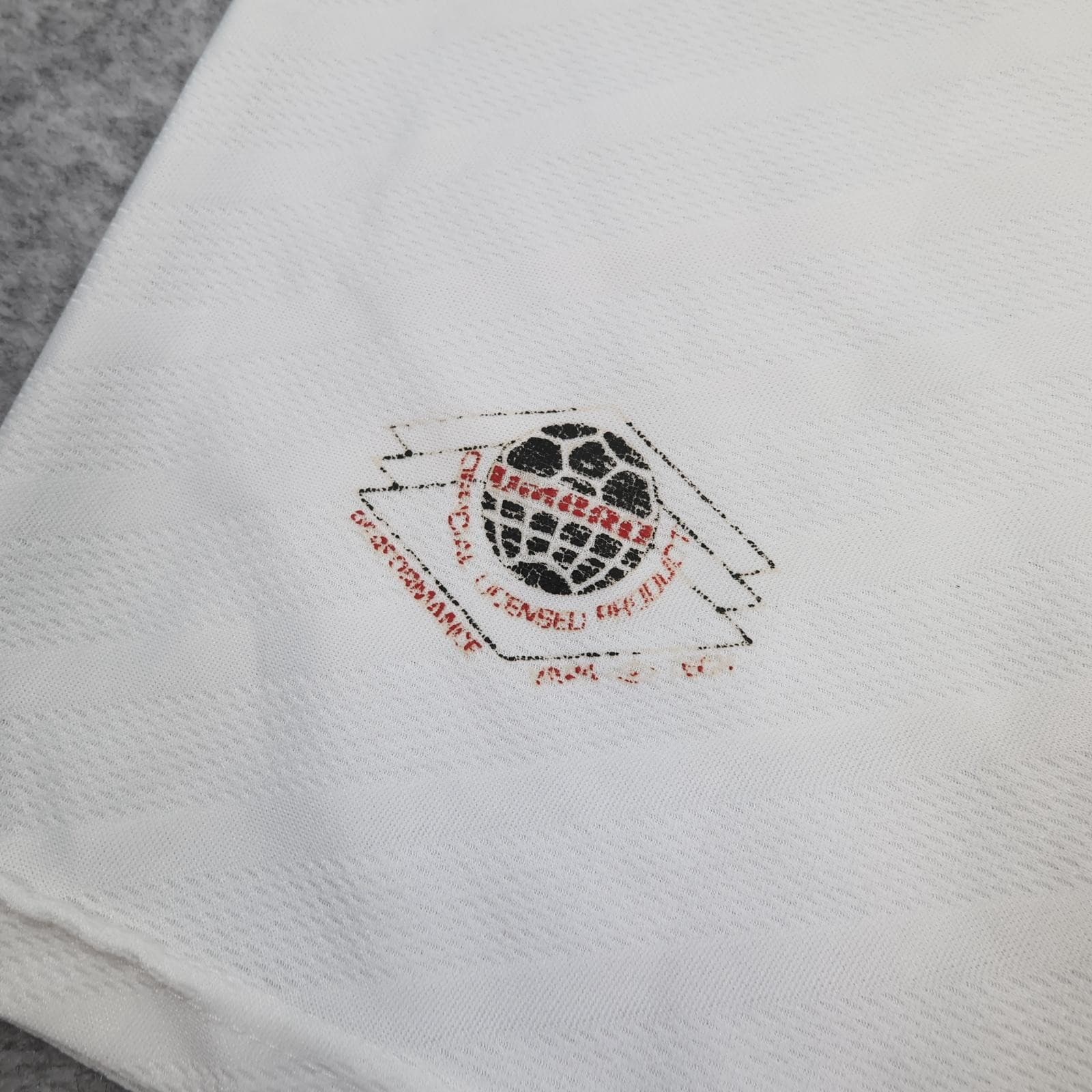 Vintage Manchester United Shirt Mens Large White Away Umbro Sharp 1996 1997 90s photo 6