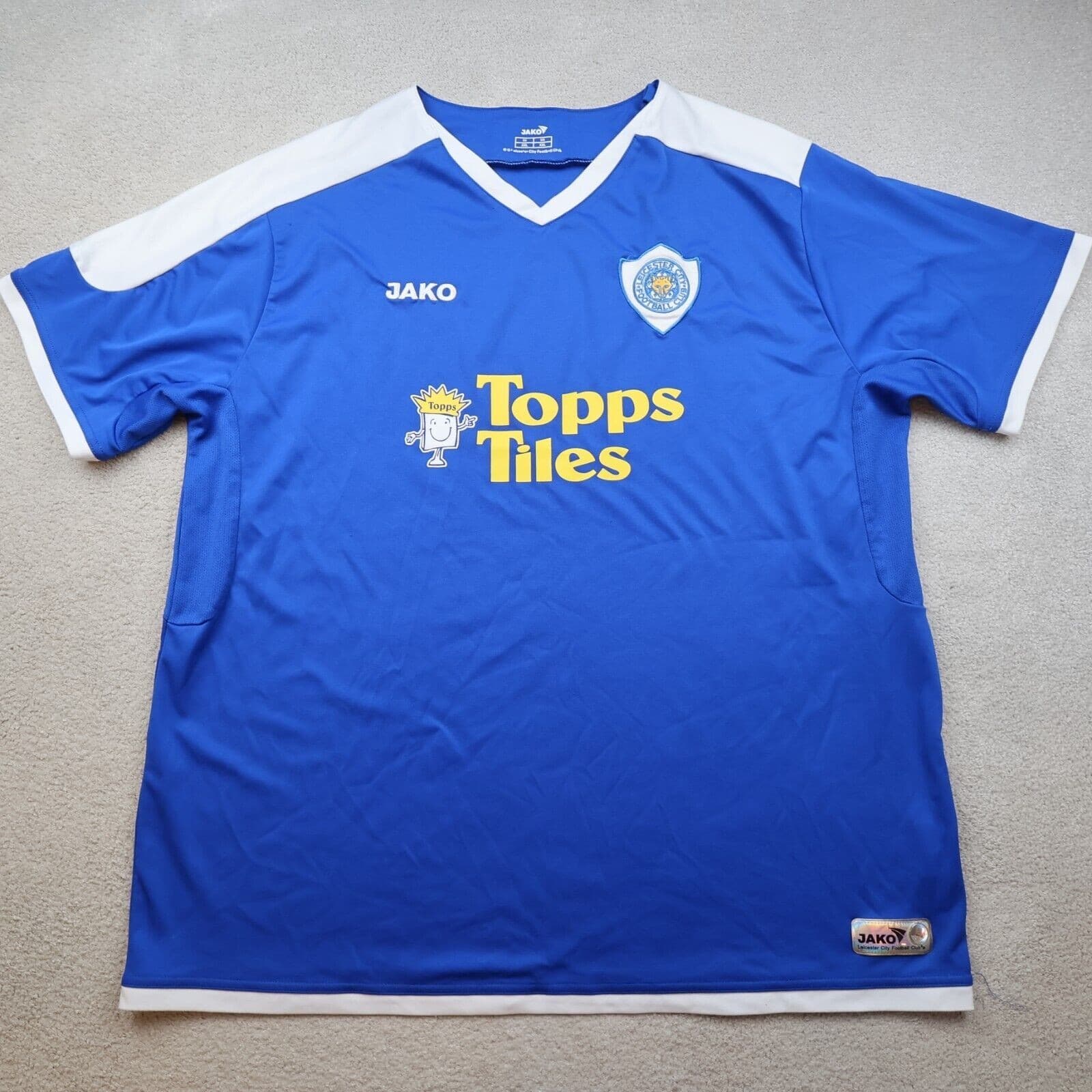 Leicester City Shirt 2XL Blue Home Kit 2007 2008 2009 Soccer Jersey Jako