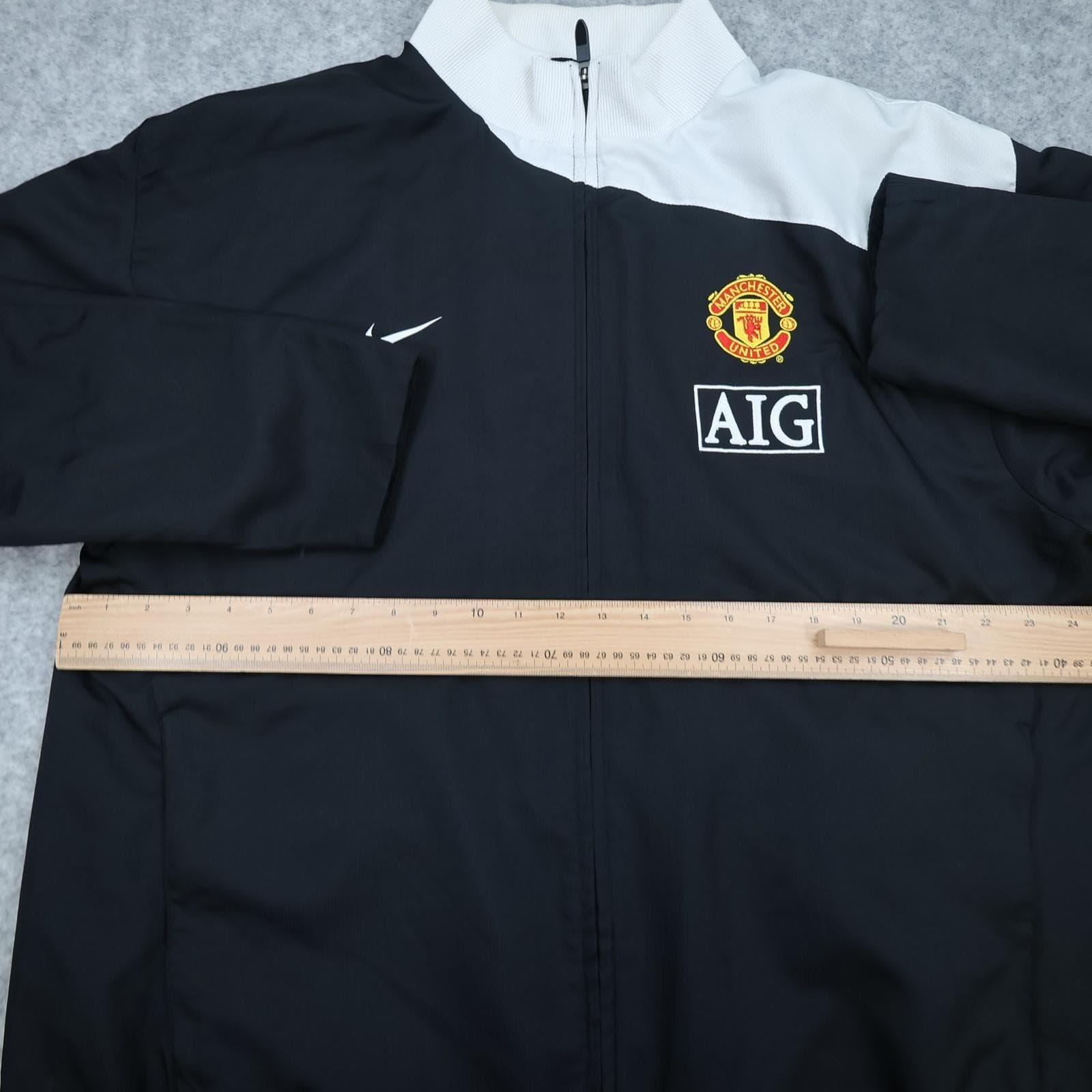 Manchester United Jacket Mens 2XL Black White EPL 2008 2009 Nike AIG Training photo 7