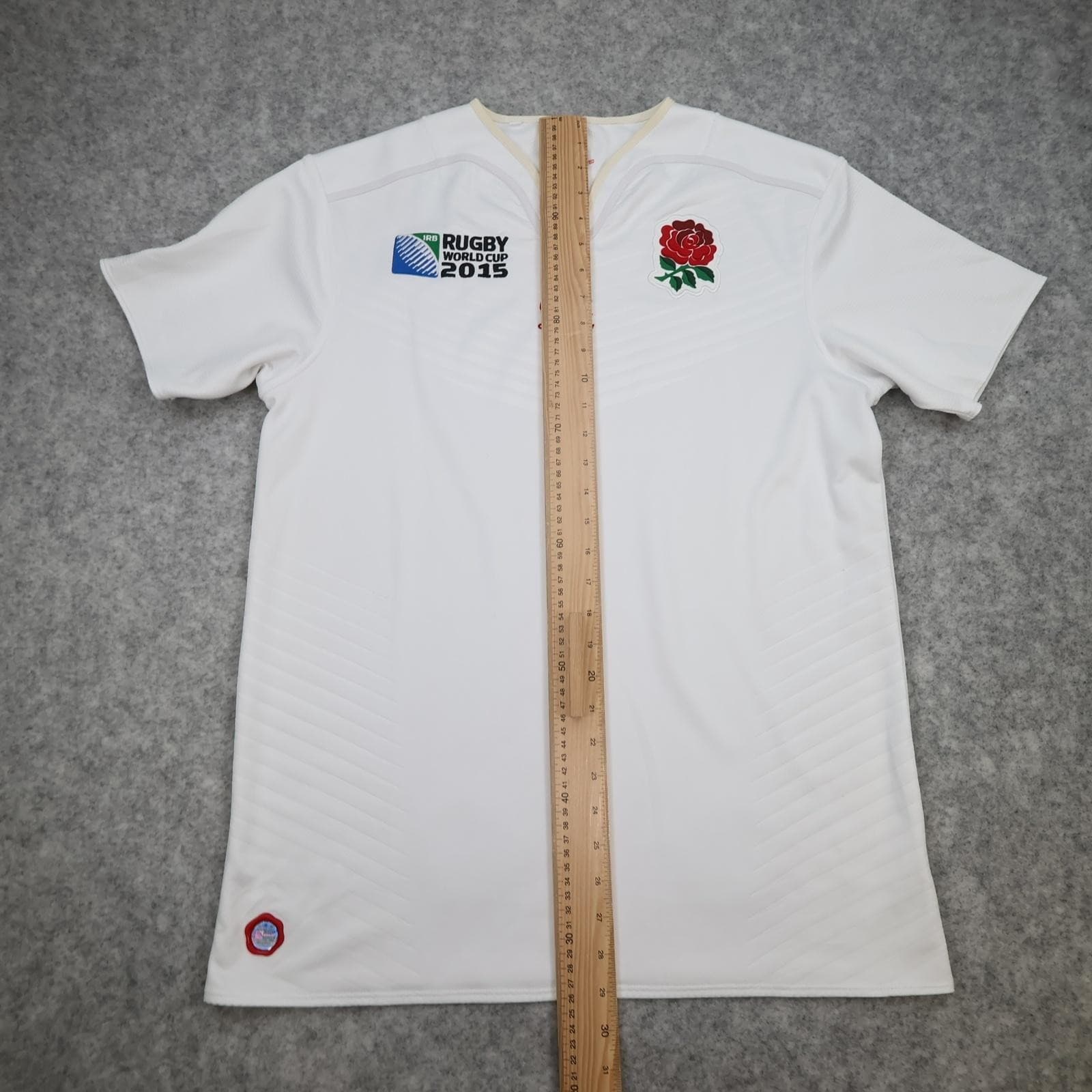 England Rugby World Cup Shirt Mens Large White Rugby Union Canterbury 2015 photo 15