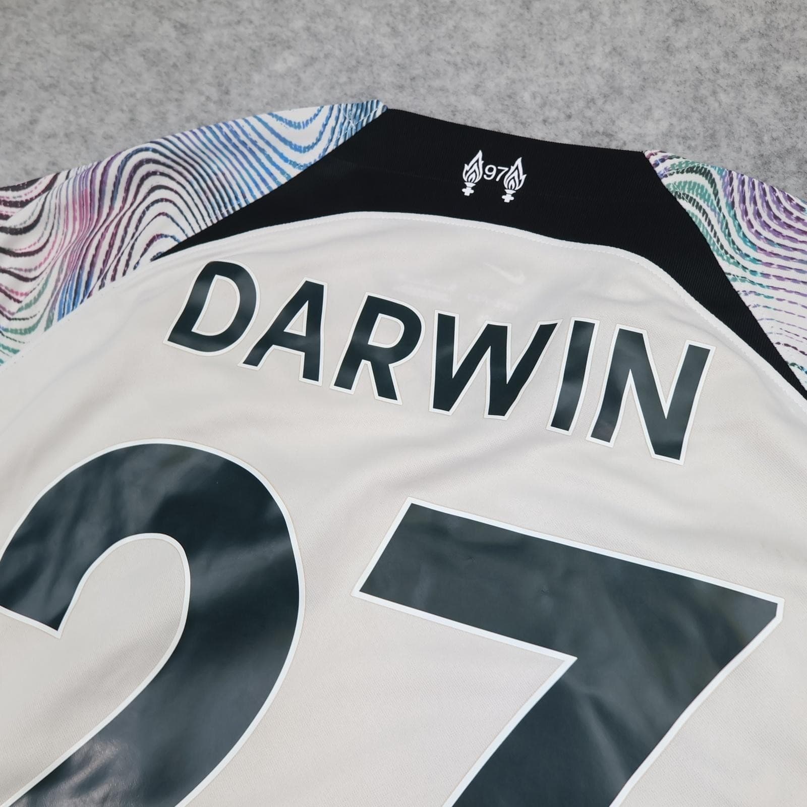 Liverpool Away Shirt Mens XL Multi EPL Football Nike 2022 2023 Darwin 27 photo 9
