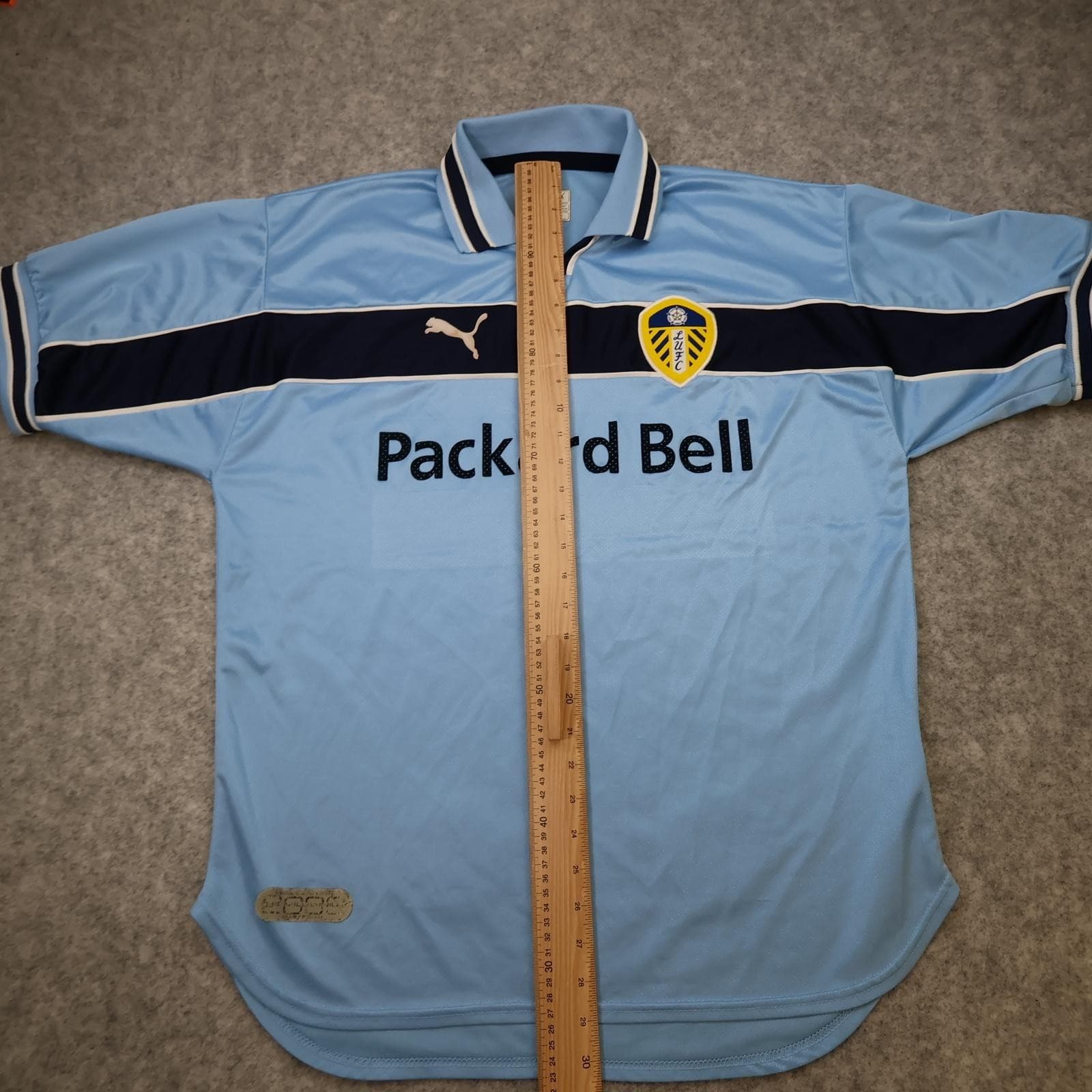 Vintage Leeds United Shirt Mens Large Blue Third 1999 2000 Puma Packard Bell photo 10