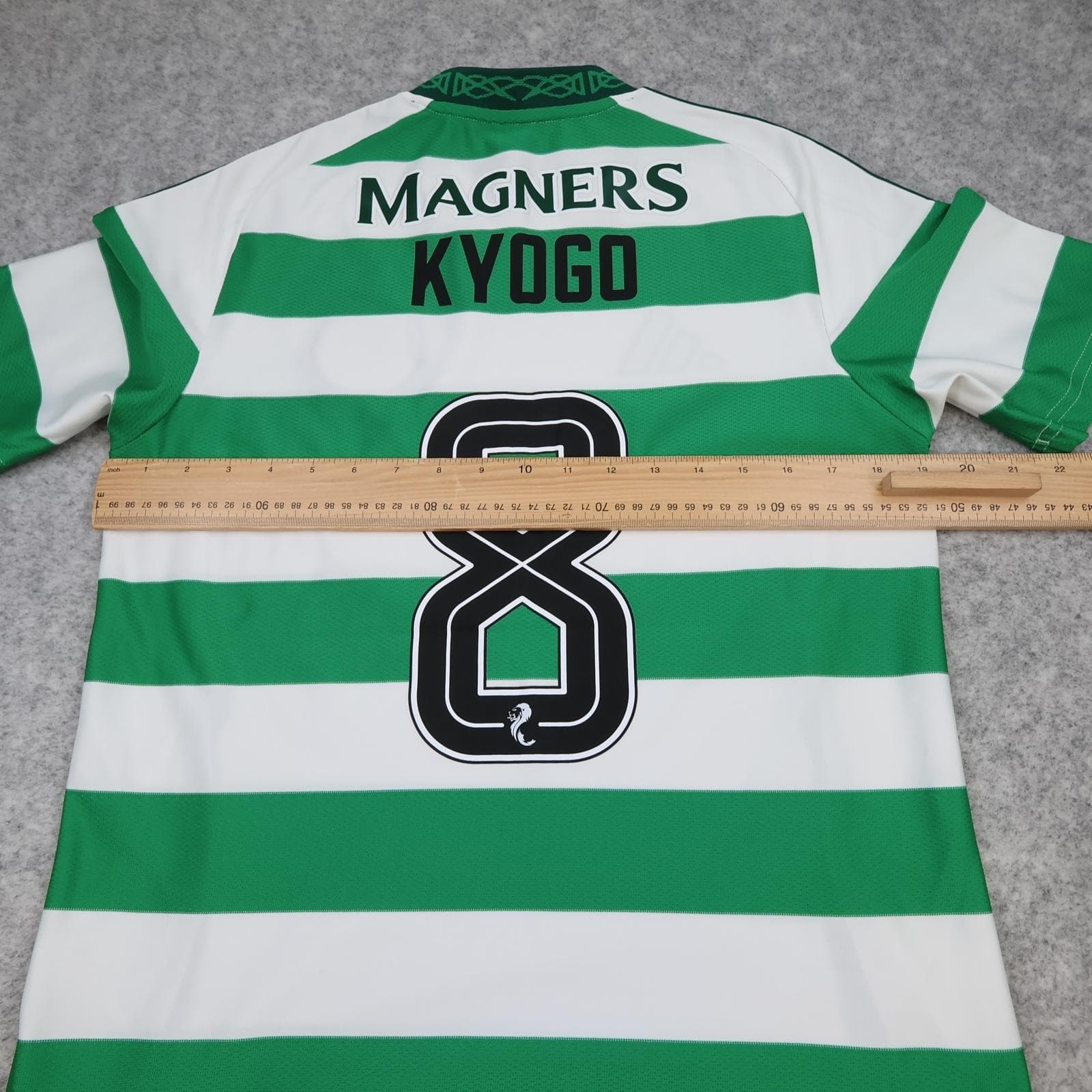 Celtic Shirt Mens Medium Green White Home 2024 2025 Adidas Soccer Jersey Kyogo 8 photo 10
