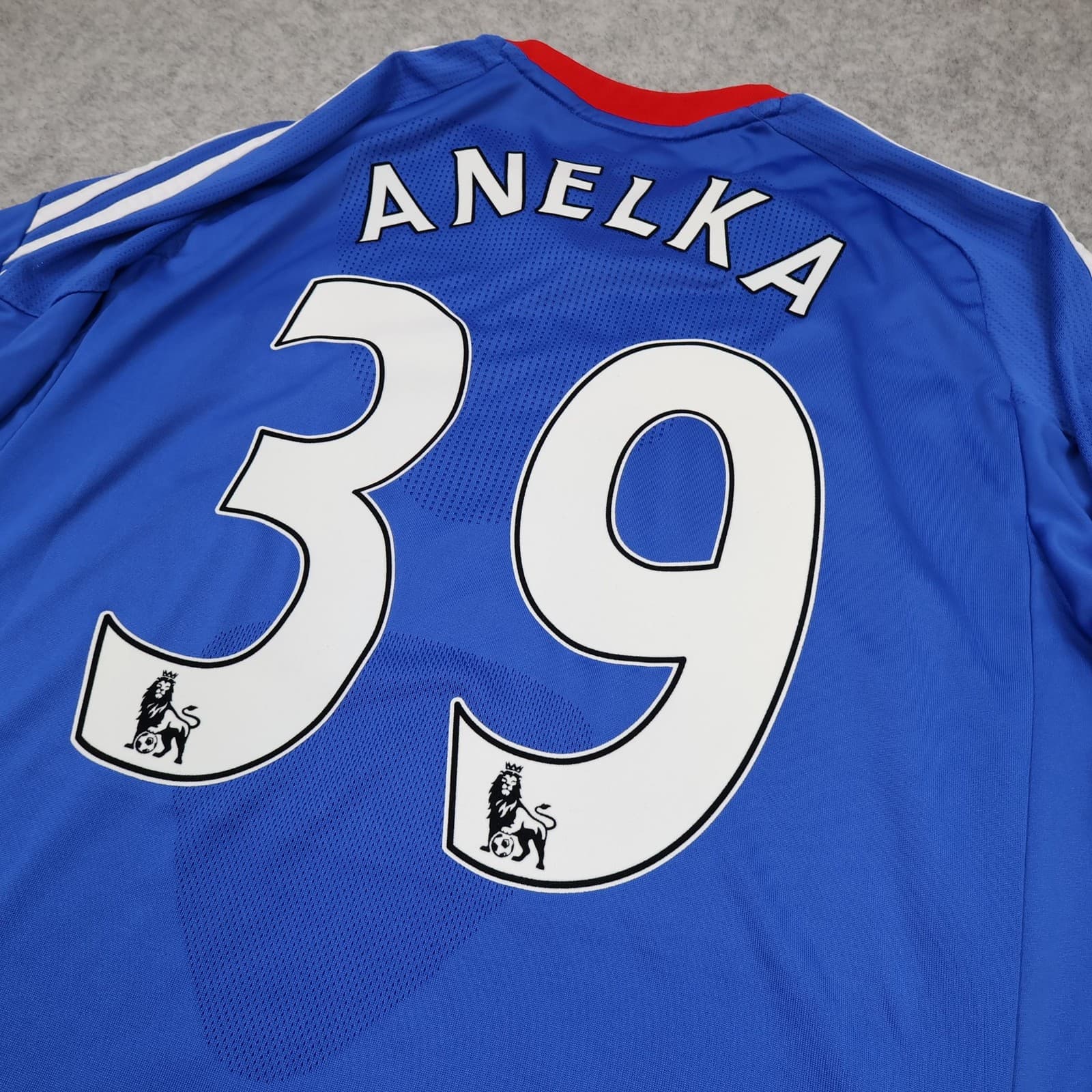 Chelsea Shirt Mens Large Blue Home 2010 2011 Adidas Anelka 39 Soccer Jersey photo 10