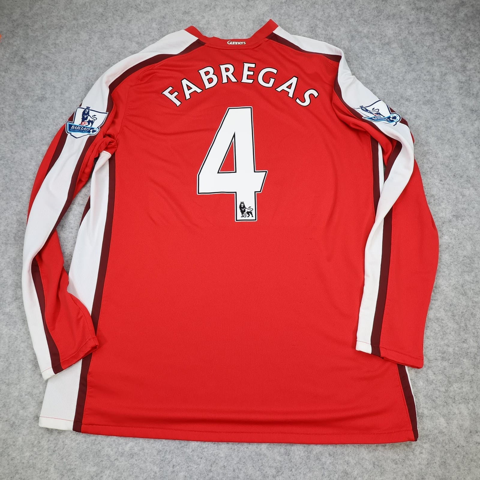 Arsenal Shirt Mens 2XL Red Home Long Sleeve 2008 2010 Nike Fabregas 4 Jersey photo 2