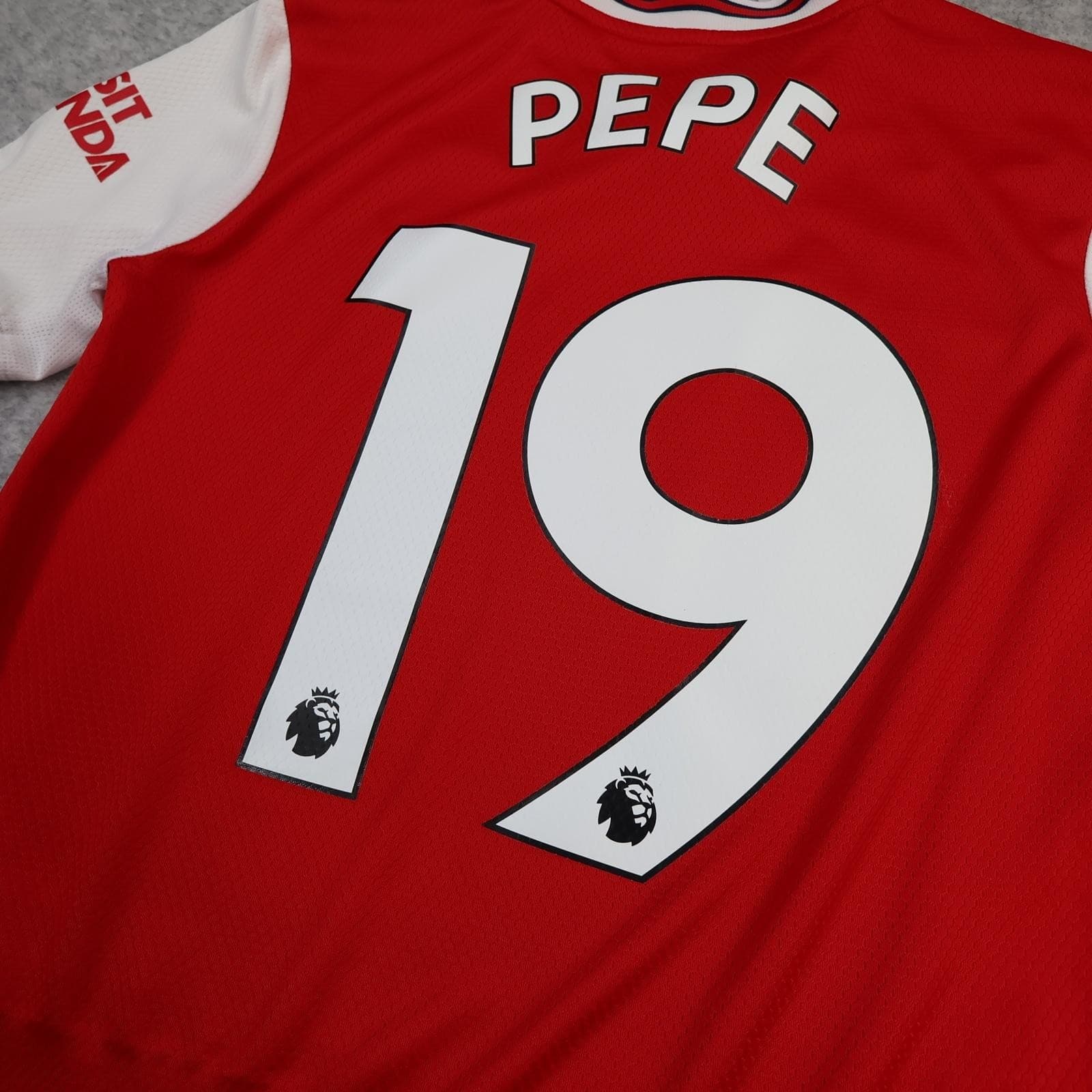 Arsenal Shirt 11-12 Years Medium Red Home 2019 2020 EPL Kids Adidas Pepe 19 photo 9