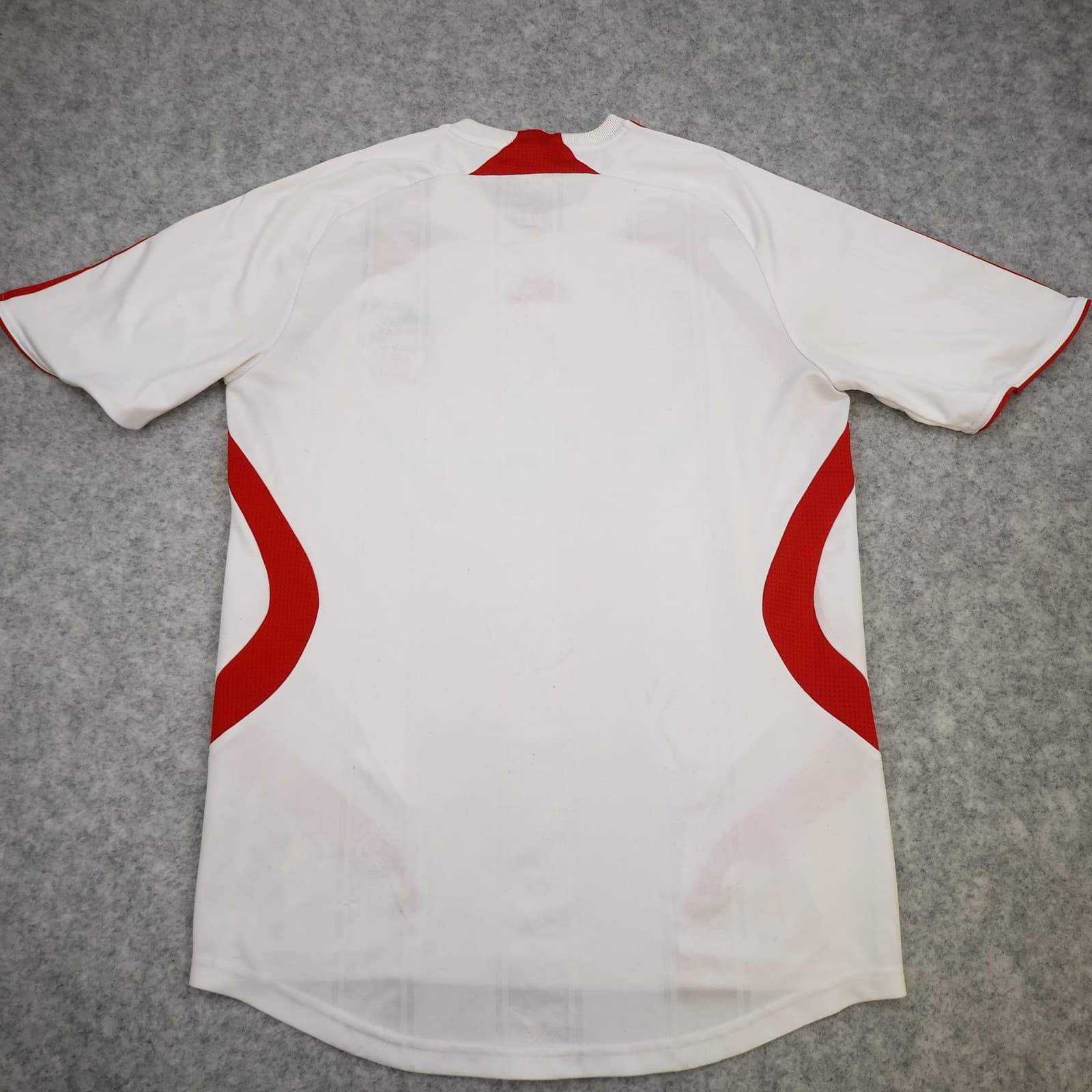 Liverpool Shirt Mens Small White Away 2007 2008 Adidas Carlsberg Jersey photo 2