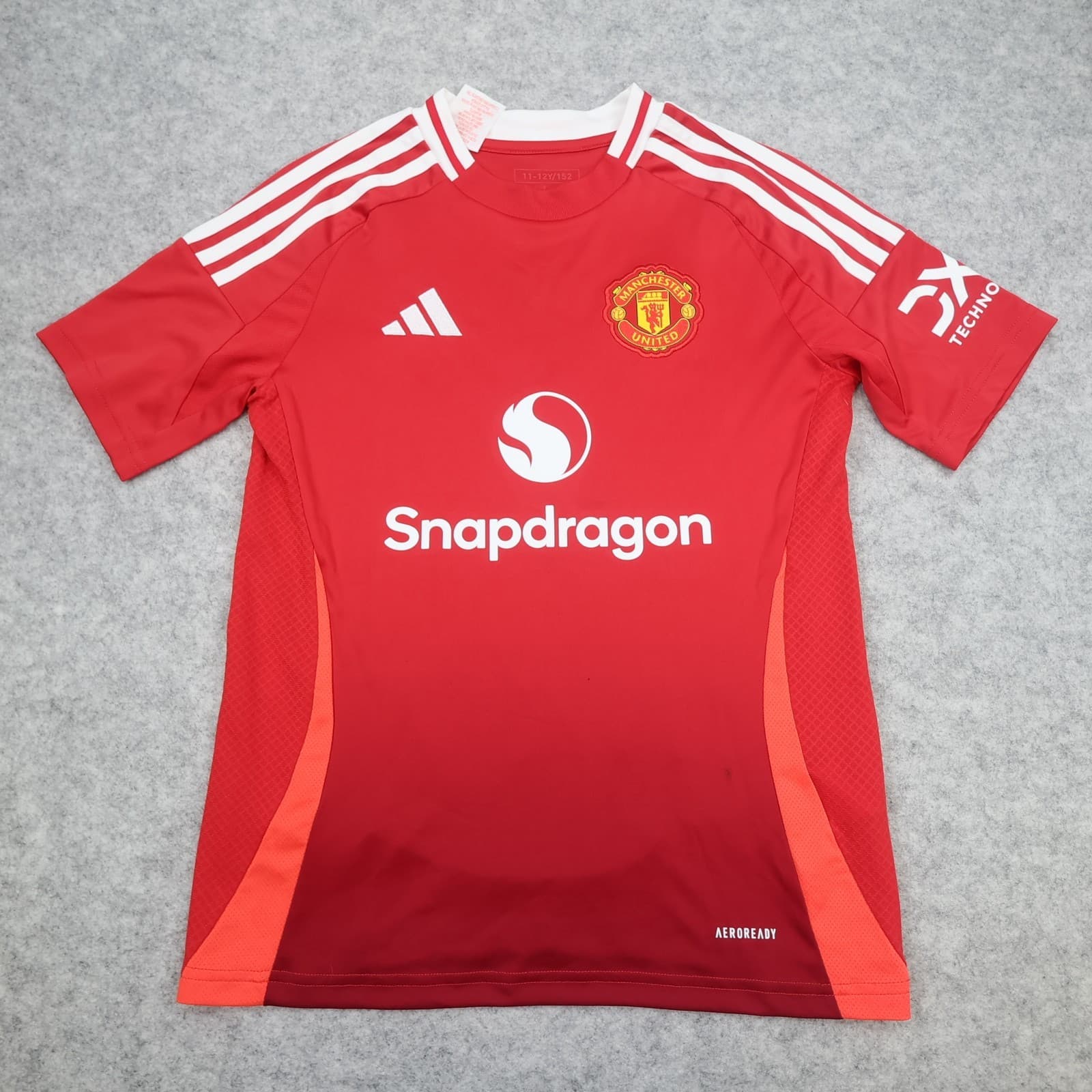 Manchester United Shirt 11-12 Years Red Home 2024 2025 Adidas Jersey Mainoo 37 photo 2