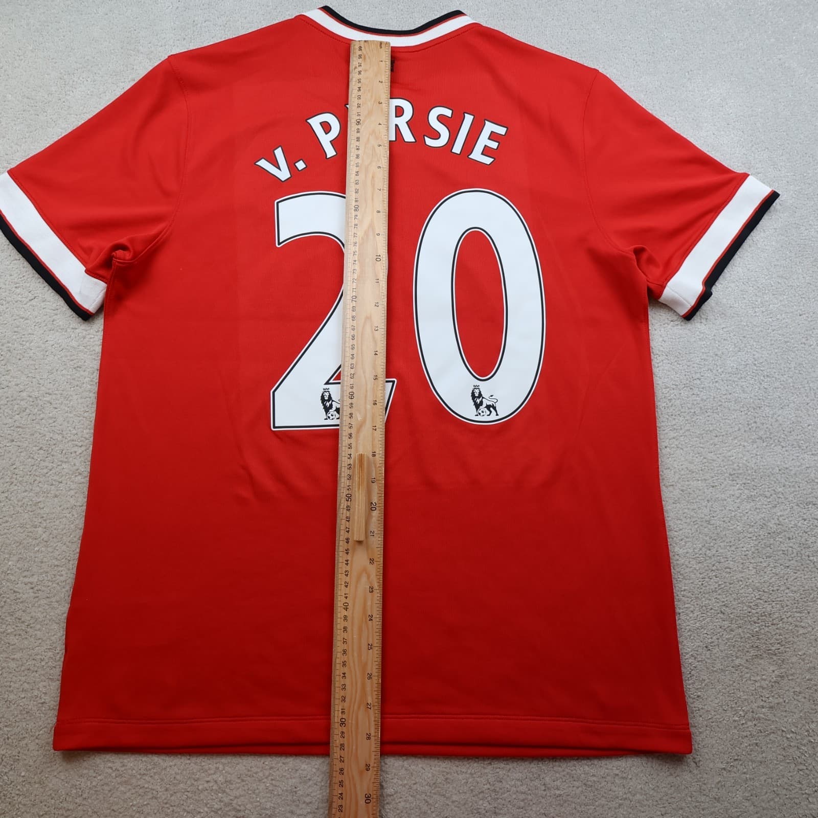 Manchester United Shirt Large Red Home Kit 2014 2015 Nike Jersey Van Persie 20 photo 11