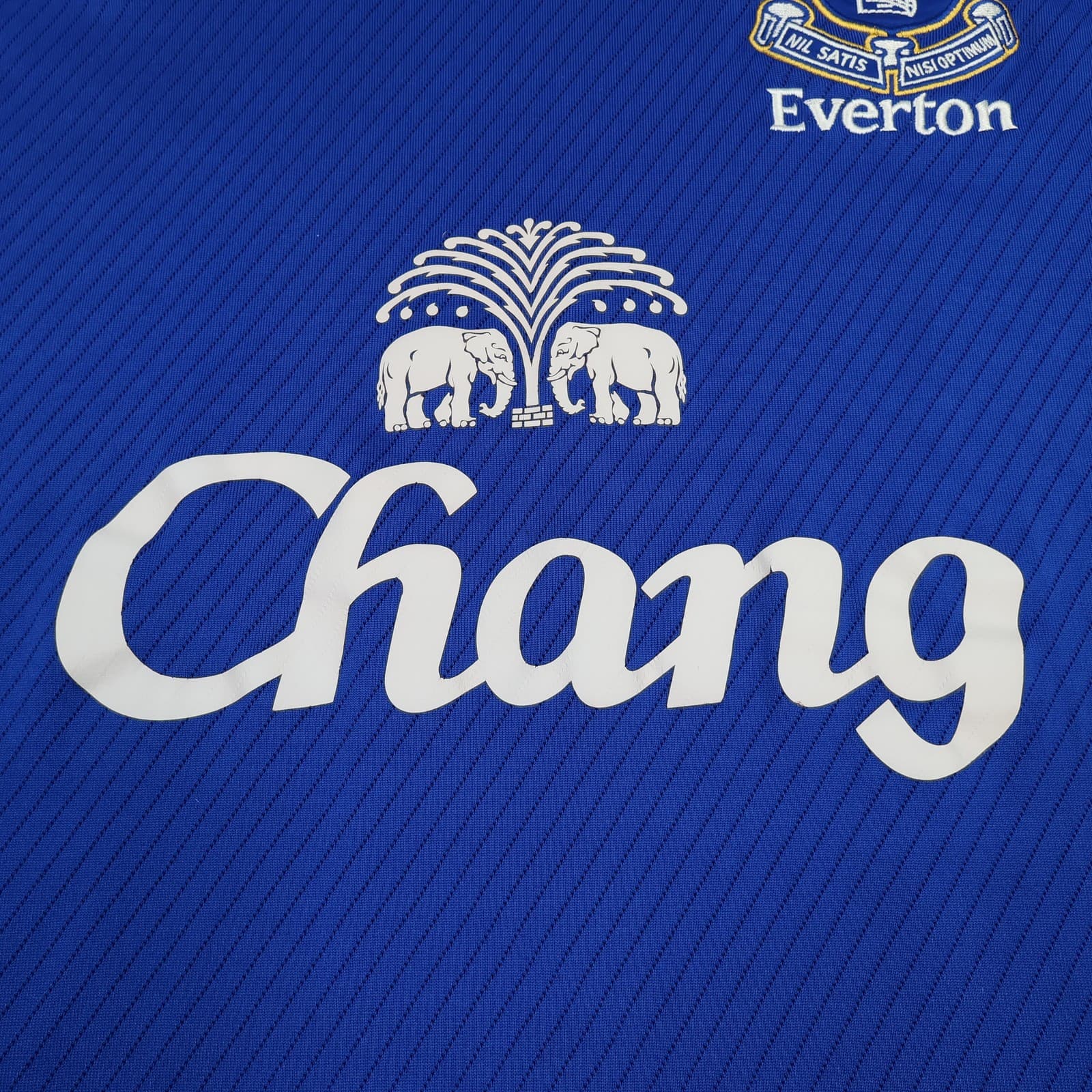 Everton Shirt Mens Large Blue Home Kit EPL 2008 2009 Umbro Chang Soccer Jersey photo 7