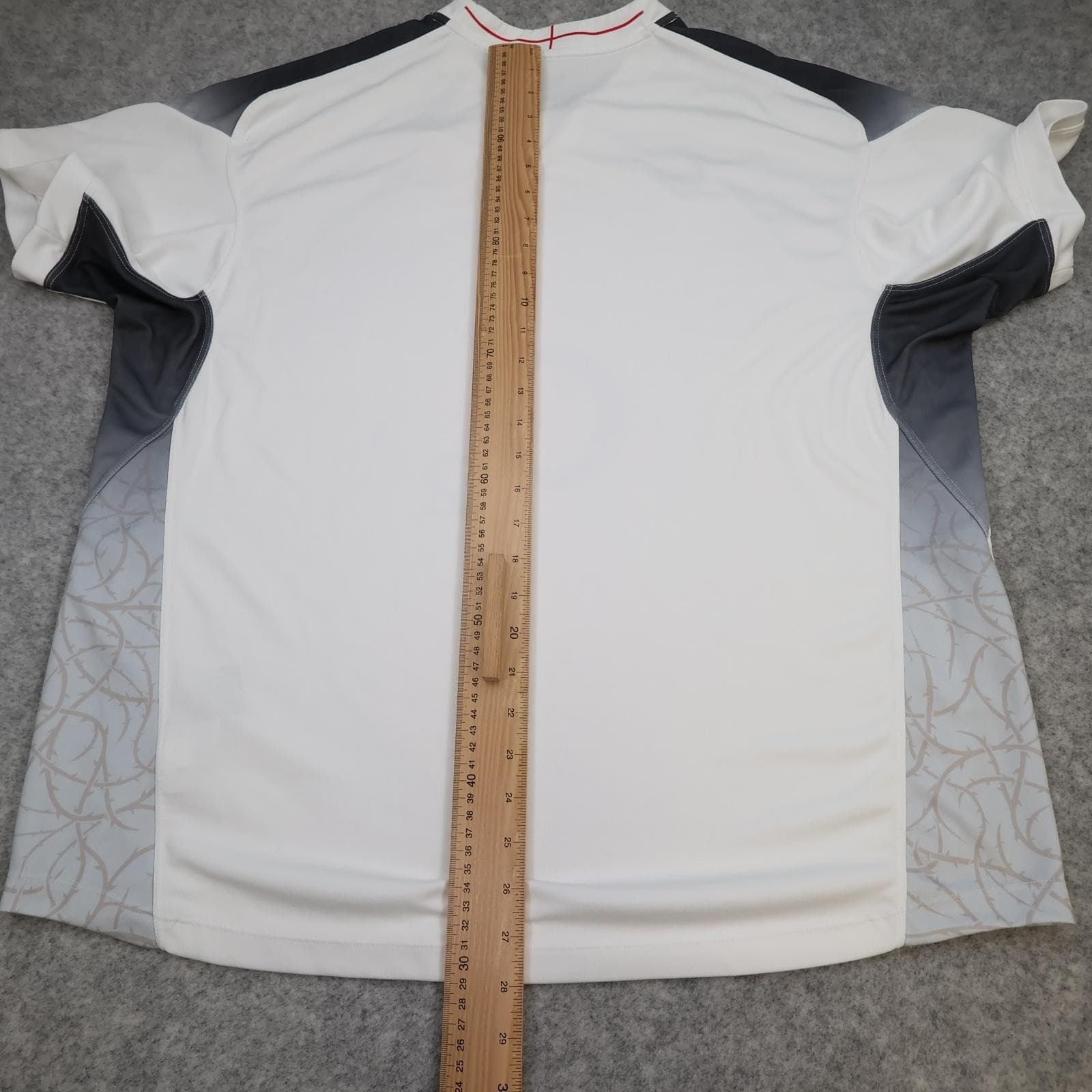 England Rugby Shirt Mens XL White Grey 2010 2011 Rugby Union Nike O2 Jersey photo 10