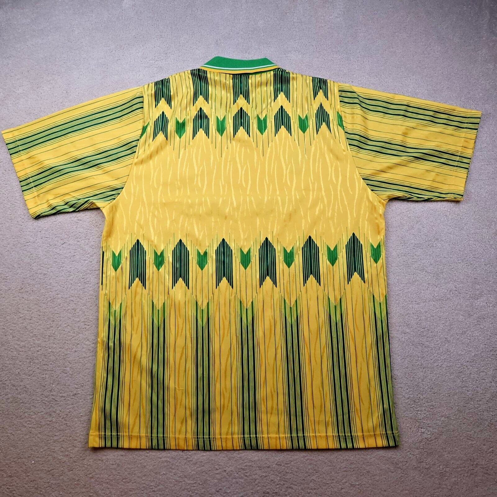 Vintage Celtic Football Shirt Large Yellow Home Kit 1989 1990 Umbro Jersey 38 40 photo 2