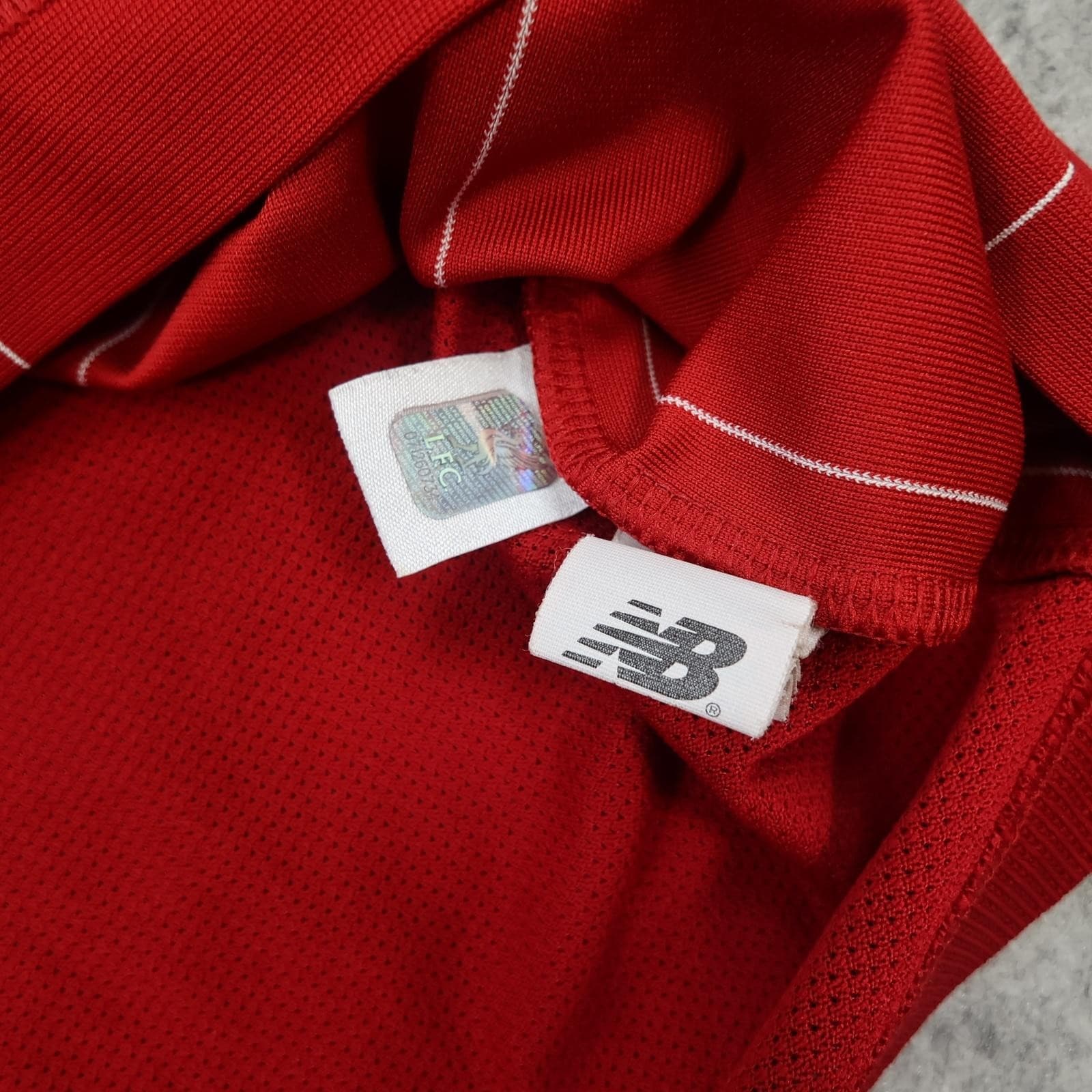 Liverpool Shirt Mens Medium Red Home 2019 2020 EPL Football New Balance Jersey photo 8