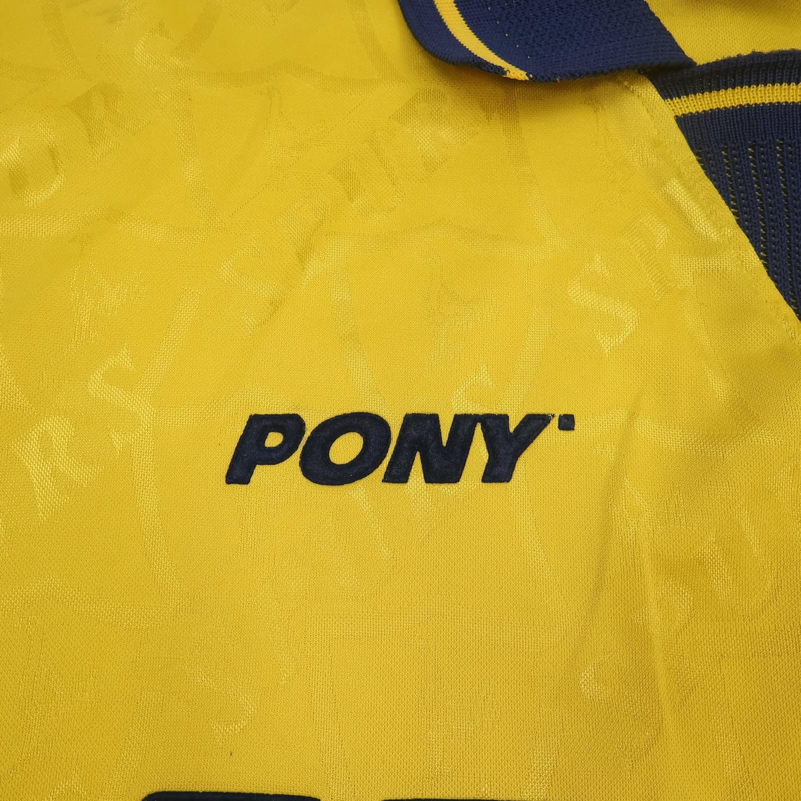 Vintage Tottenham Hotspur Shirt Mens XL Yellow Away 1995 1997 Pony Soccer Jersey photo 5
