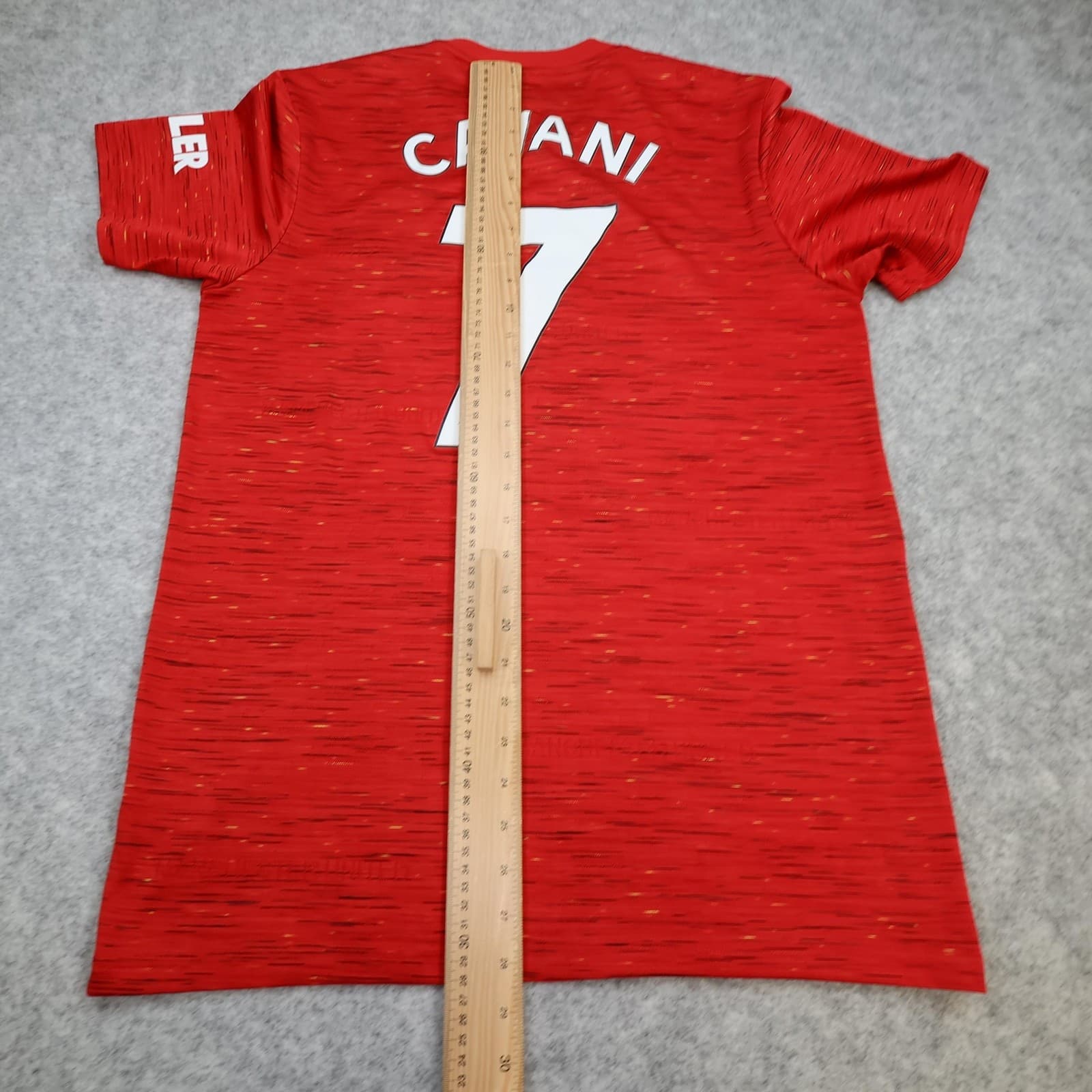 Manchester United Shirt Mens Medium Home 2020 2021 Adidas Cavani 7 Soccer Jersey photo 15