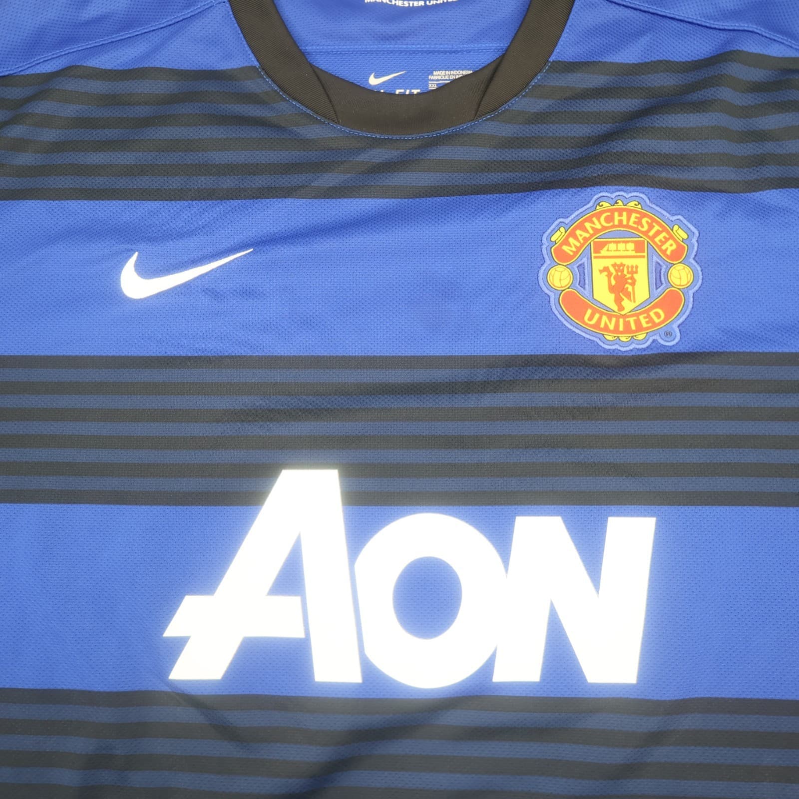 Manchester United Shirt 2XL Away Blue Home Kit 2011 2012 Jersey Alex Ferguson photo 3