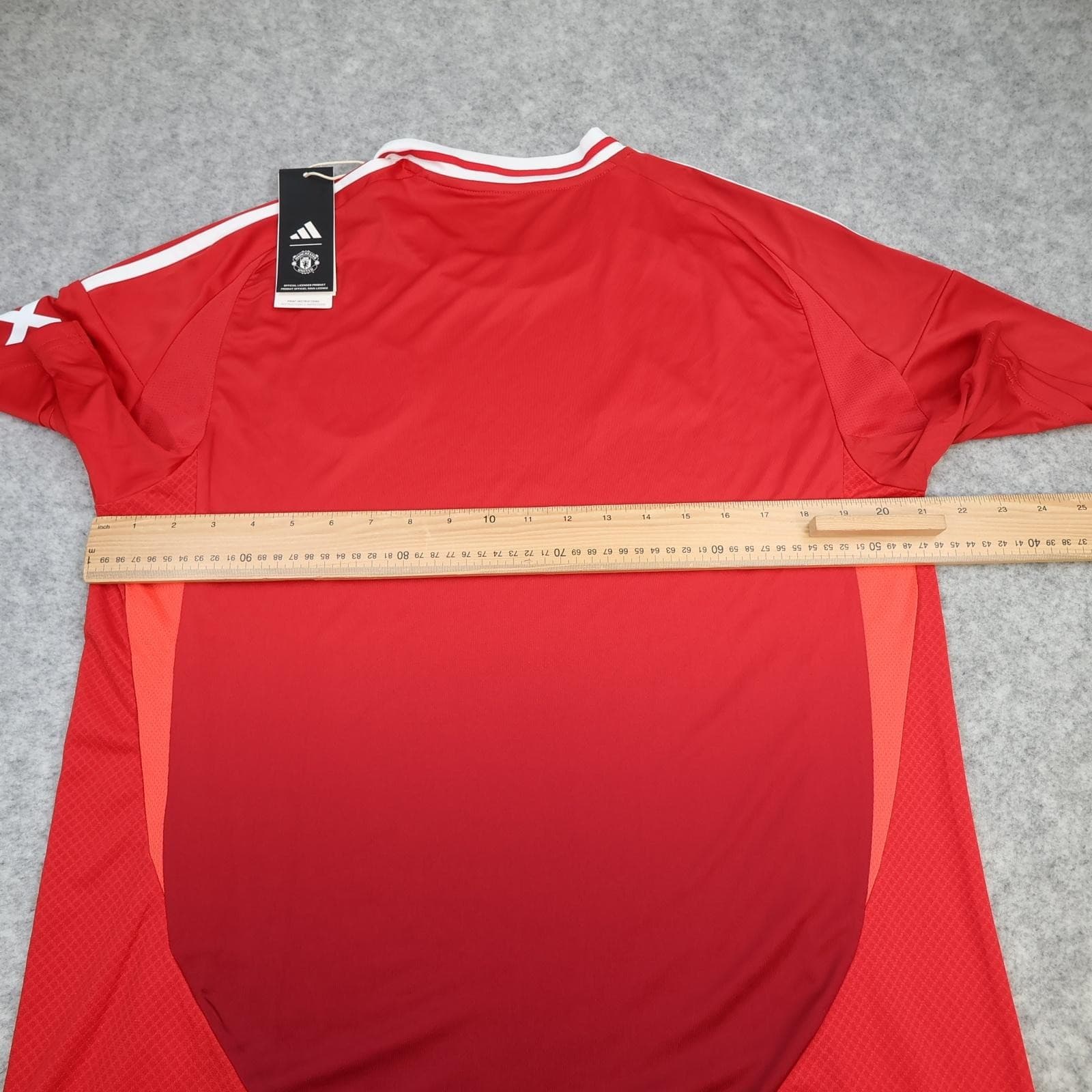 Manchester United Shirt Mens Large Red Home 2024 2025 Adidas Snapdragon Jersey photo 10