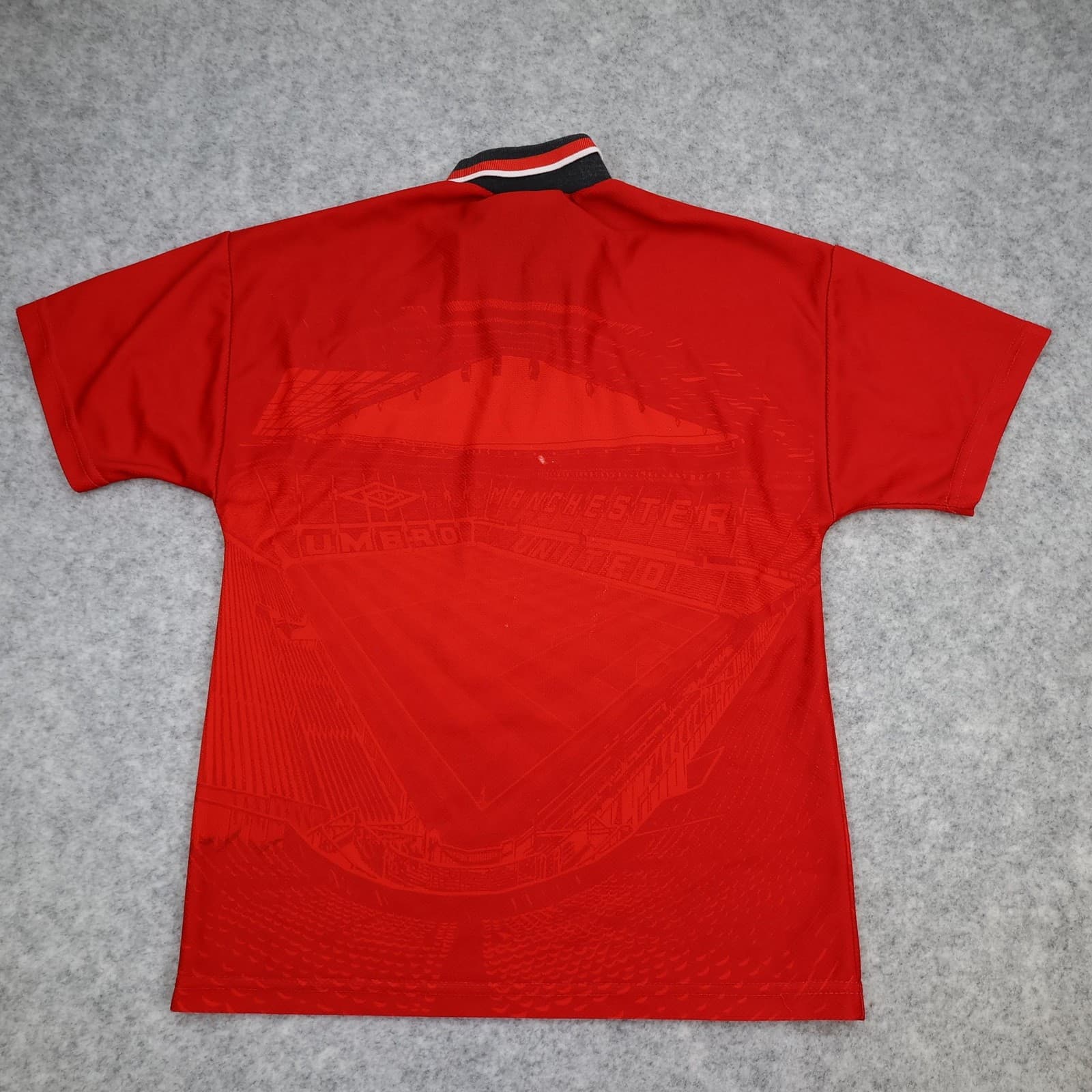 Vintage Manchester United Shirt Kids 12-13 Years Red Home 1996 1998 Umbro Jersey photo 2