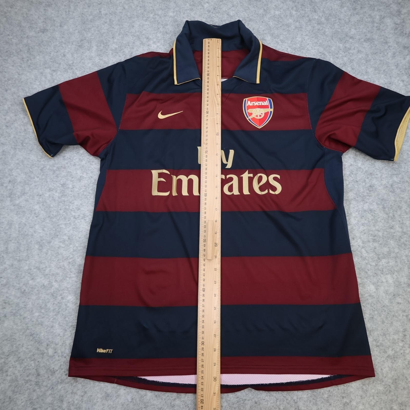 Arsenal Away Shirt Mens Large Blue 2008 2010 EPL Football Nike Fabregas 4 Jersey photo 20