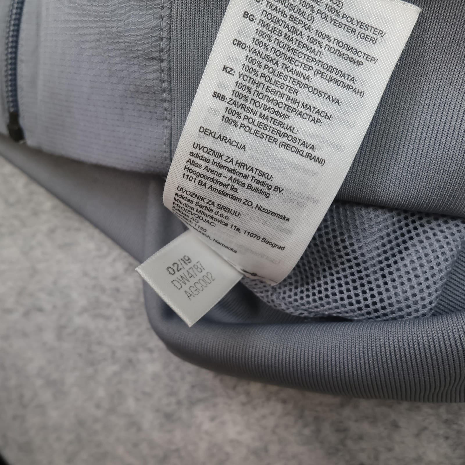 Cardiff City Jacket Mens Large Grey EFL Football Adidas Track Top 2019 2020 photo 13