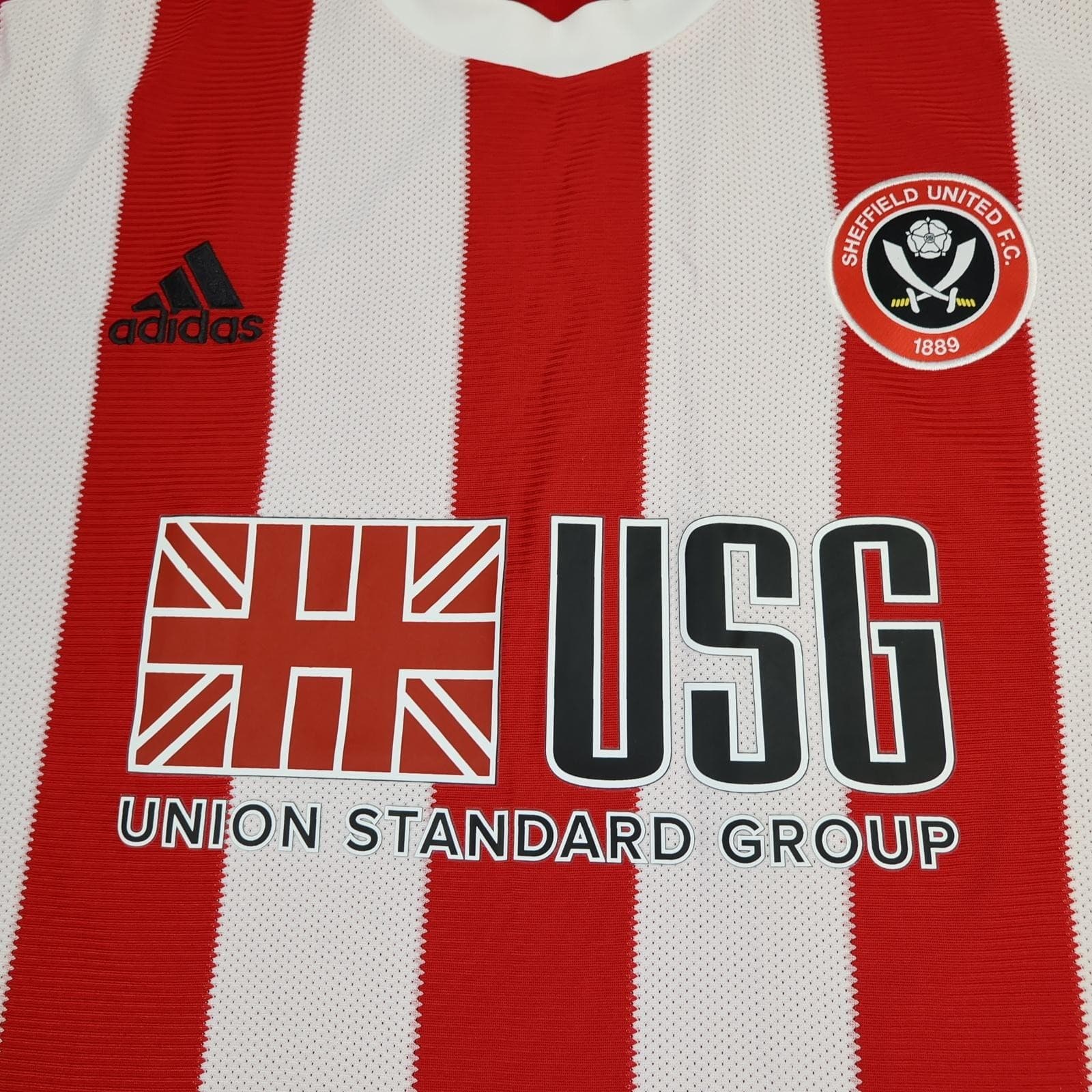 Sheffield United Shirt Mens Large Red Home 2019 2020 Football Adidas Jersey photo 3